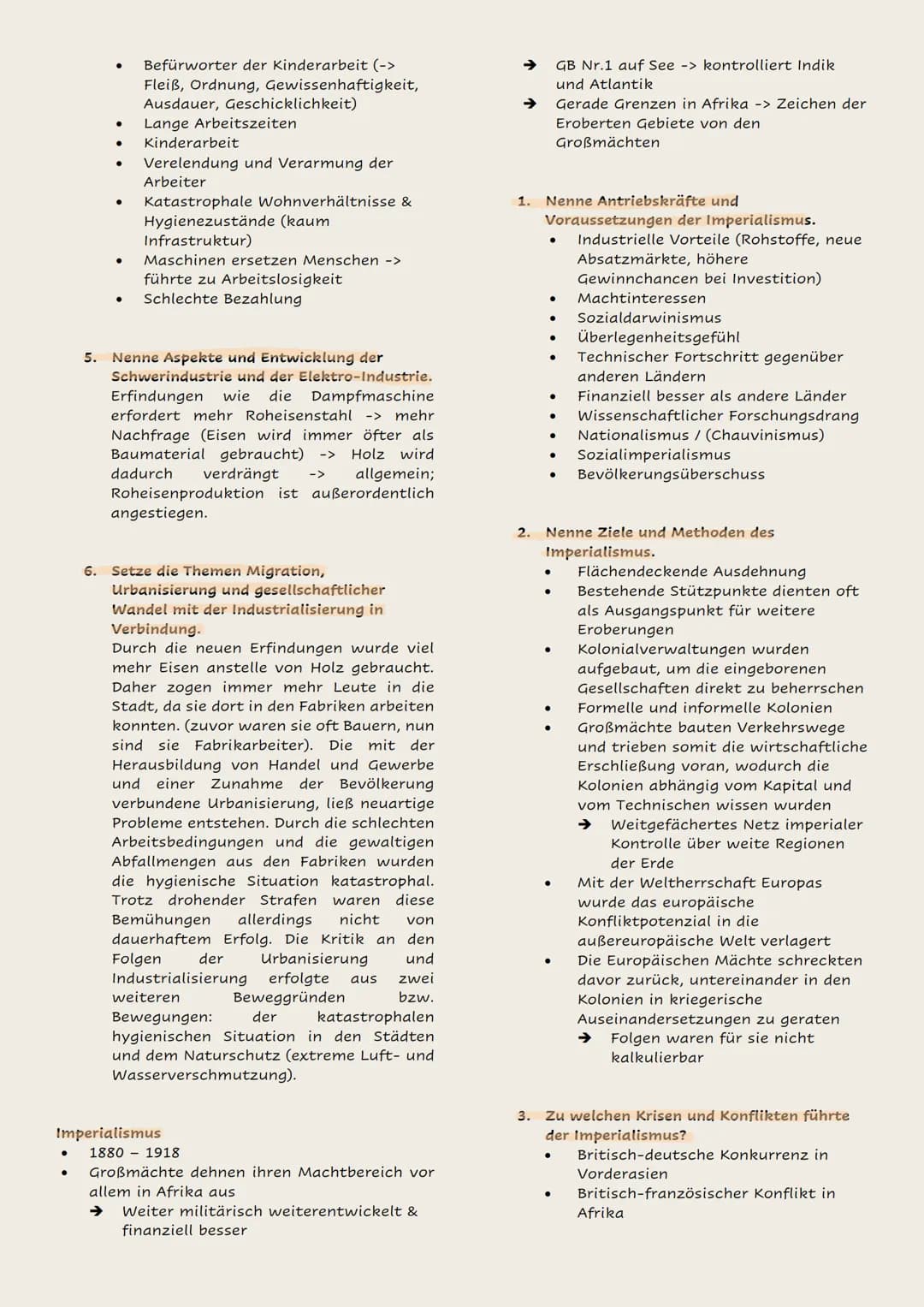 # Begriffe:
Industrialisierung, Imperialismus und
Erster Weltkrieg
Industrialisierung
Industrialisierung ist innerhalb eines Staates ein
Pr