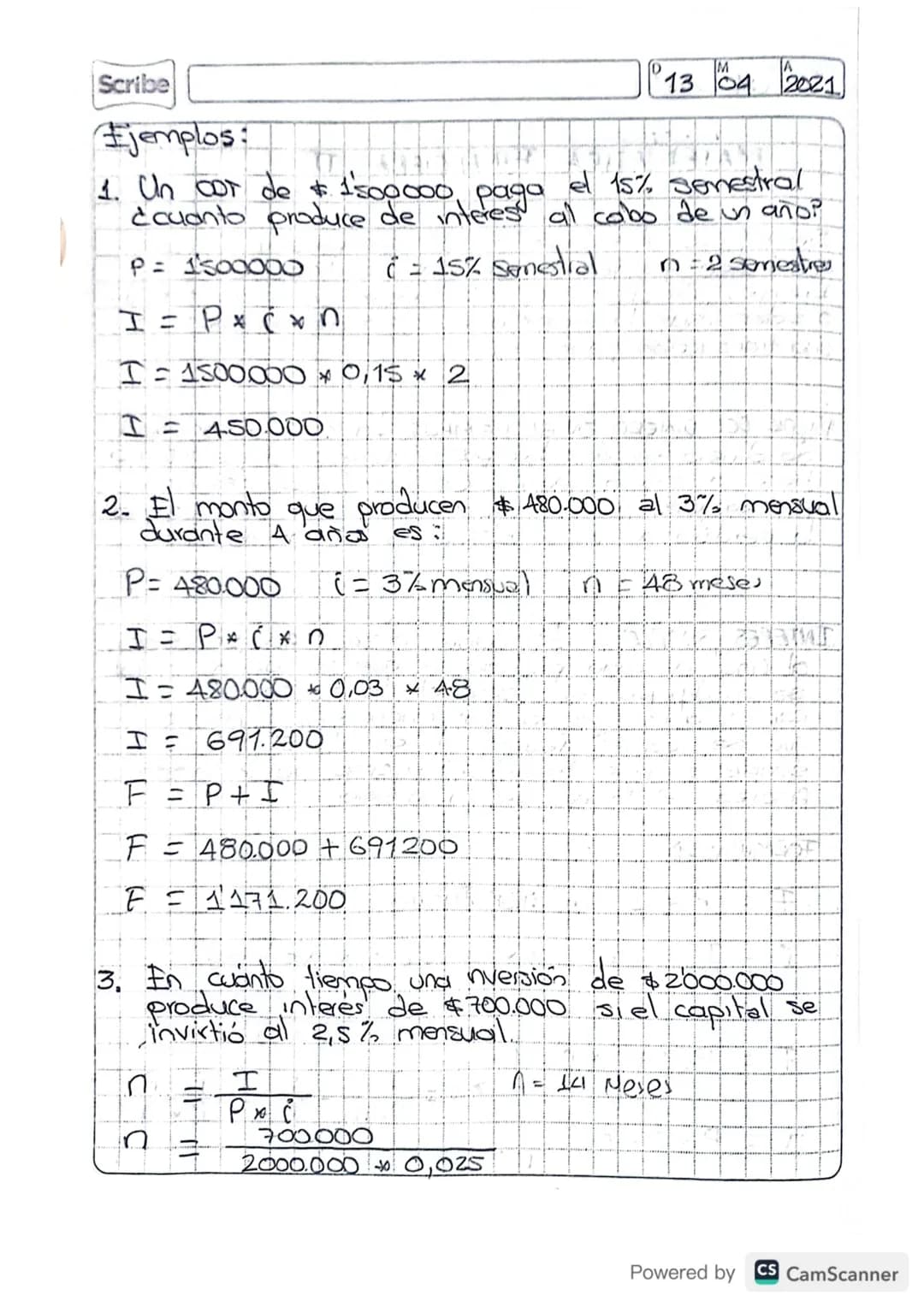 13 04 2021
Scribe
MATEMATICA FINANCIERA II
Se refiere al estudio de los conceptos y técnicas
que tienen que ver con el valor del dinero e