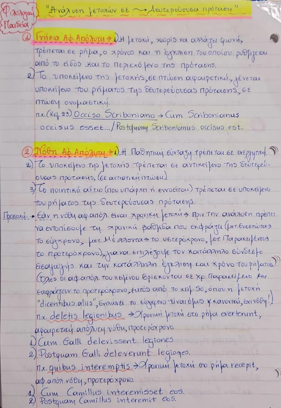 # "Η Χρήση της μετοχής"
Μάθημα 21ο
Φιλολογική
Παιδεία
1. Αναφορική → Ουσιαστικοποιημένη → Υποκείμενο
→ Αντικείμενο
→ Επιθετικοποιημένη → Επί