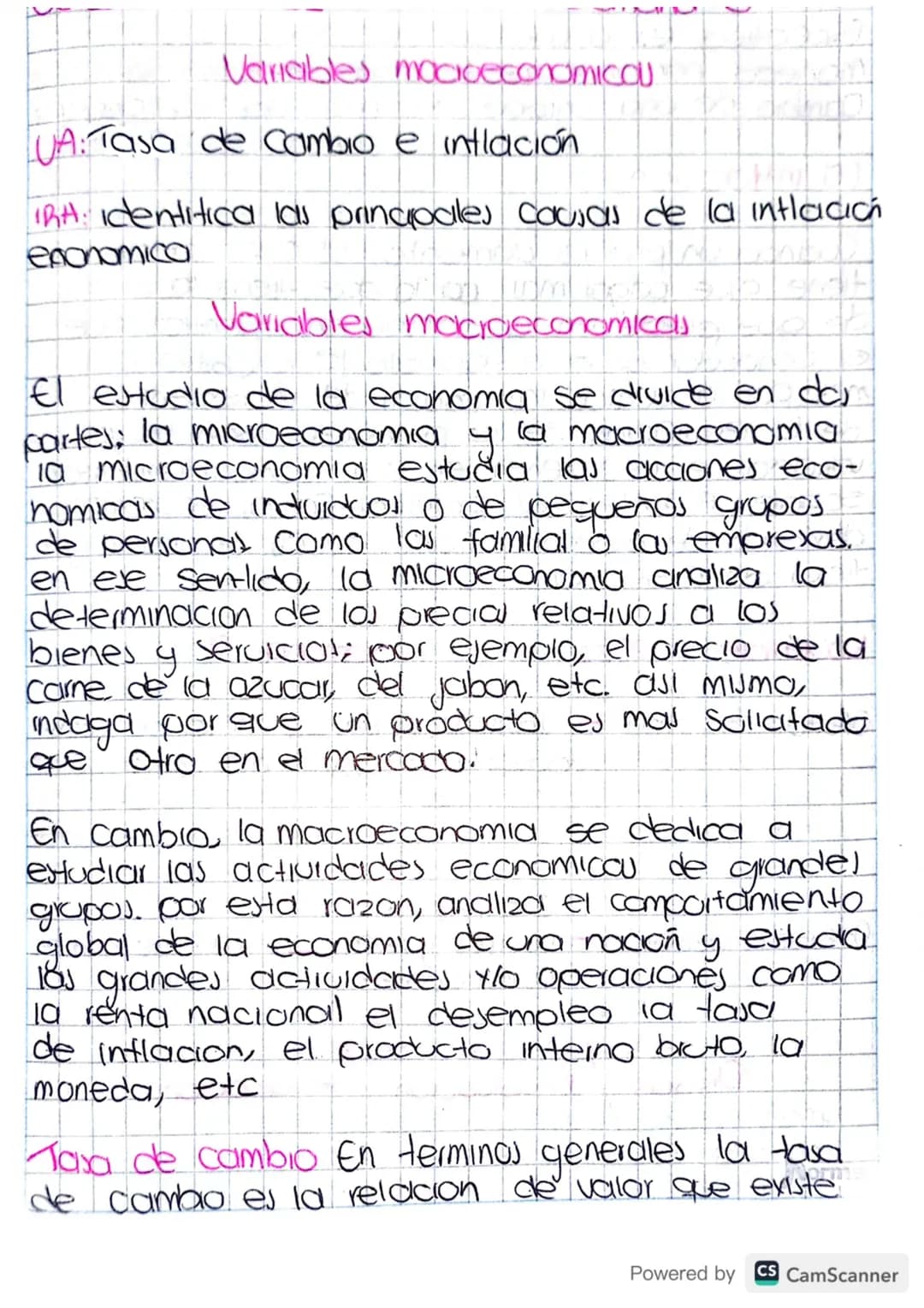 Variables mocioeconomico
UA: Tasa de cambio e intlación
TRA: Identitica las prinapales cousas de la intlación
exonomico
Variables macroec