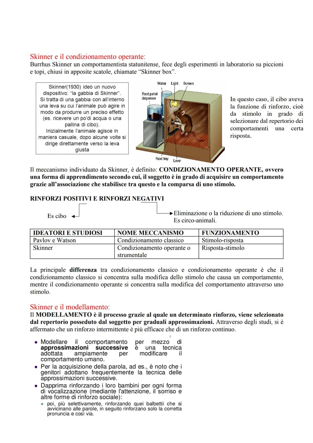 # L'APPRENDIMENTO
Definizione:
L'apprendimento è una modifica del nostro comportamento, basato sull'esperienza:
- Non implica sempre un ins