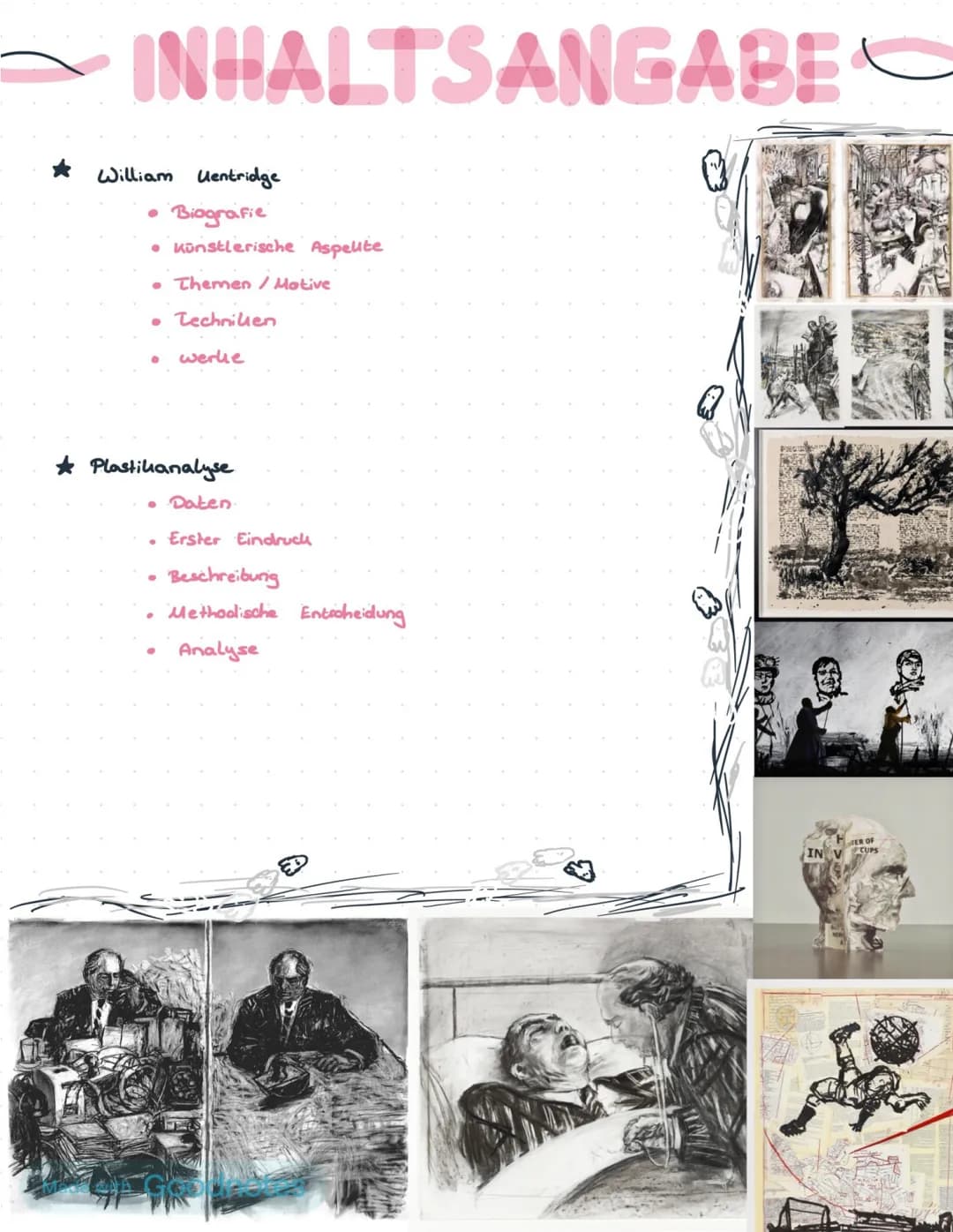 2021
# William Kentridge
Ein Südafrikanischer Künstler
Kunst LK # INHALTSANGABE
★ William Uentridge
* Biografie
* Künstlerische Aspeli