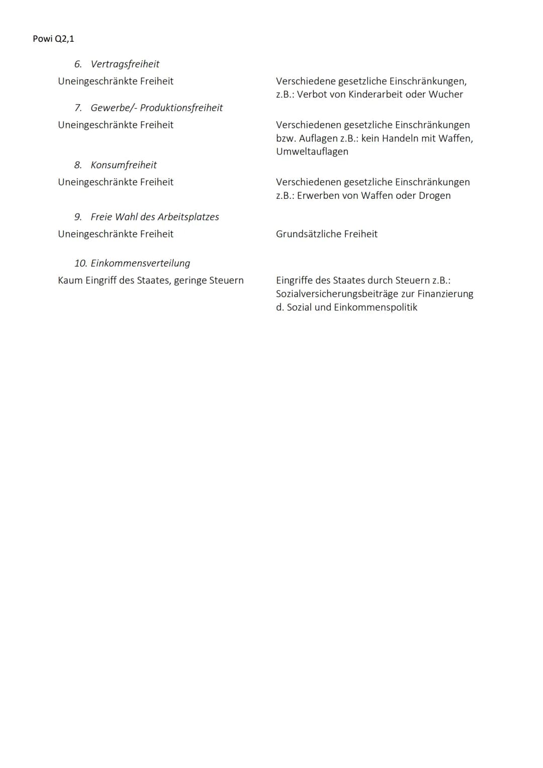 Powi Q2,1
Wirtschaftsordnungen
- Umfasst alle (Rechts-)Normen und Institutionen, die das wirtschaftliche Geschehen in einer
Volkswirtschaf