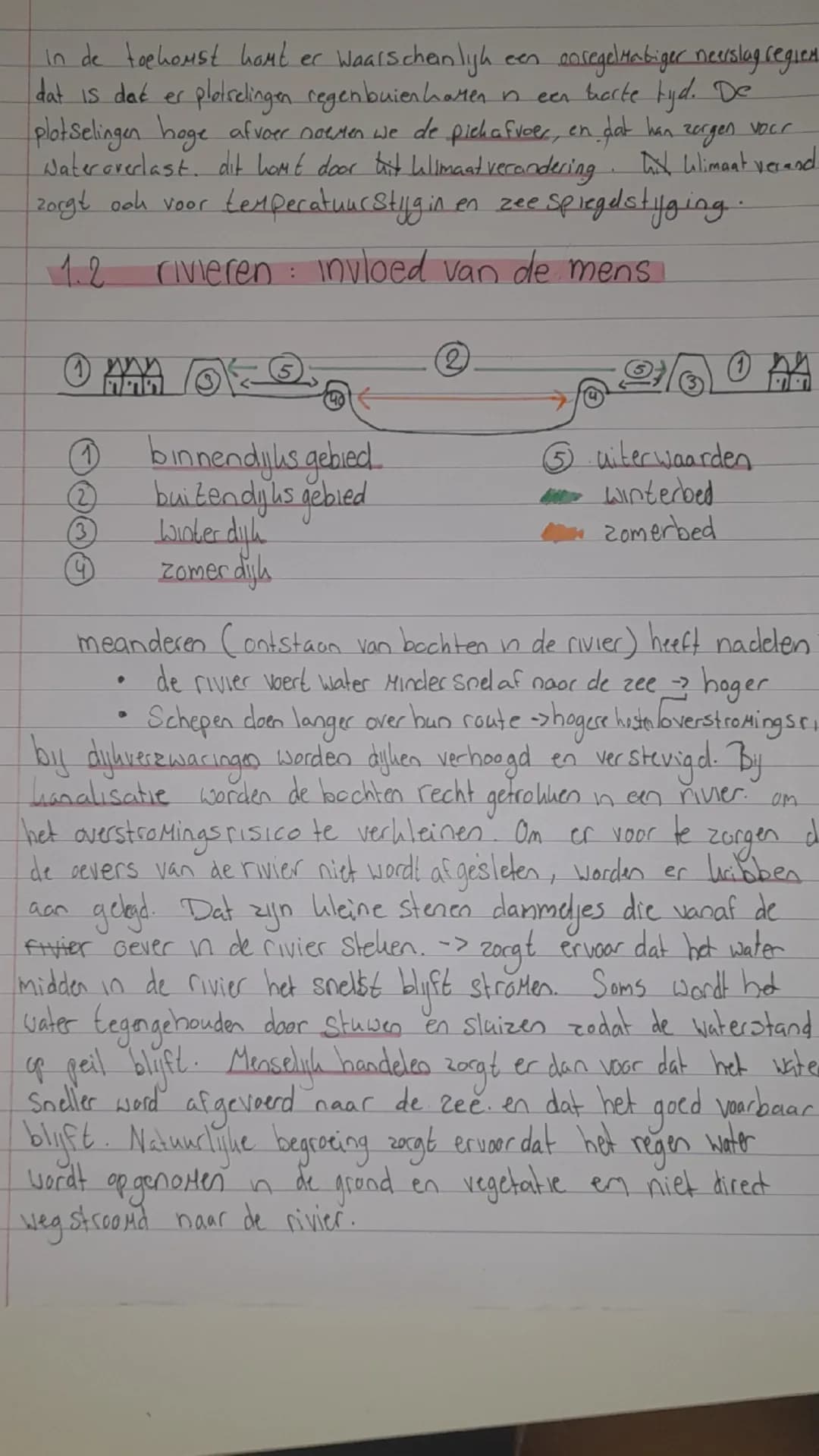 # Aardrijkskunde
hoofdstuk 1: Leefomgeving, Water overlast
11.1 rivieren: de natuur
Hoofdrivieren hebben zij rivieren, dat by elkaar noem