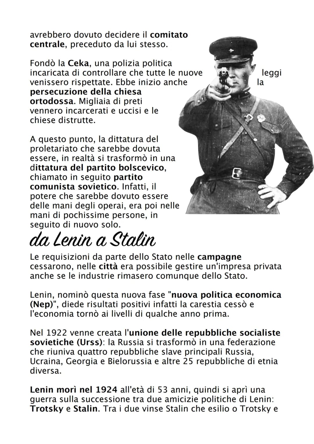 # Rivoluzione russa
La rivoluzione russa è stato un evento sociopolitico, avvenuto
in Russia nel 1917, che diede inizio alla Repubblica Soc