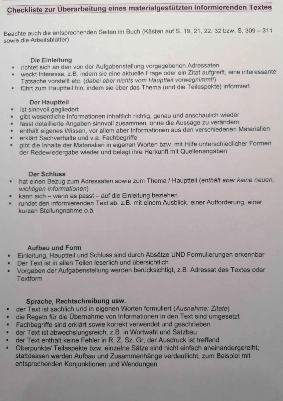 Anleitung: Einen materialgestützten informierenden Text verfassen
1. Aufgabenstellung erfassen
Lies die Aufgabenstellung genau und kläre di