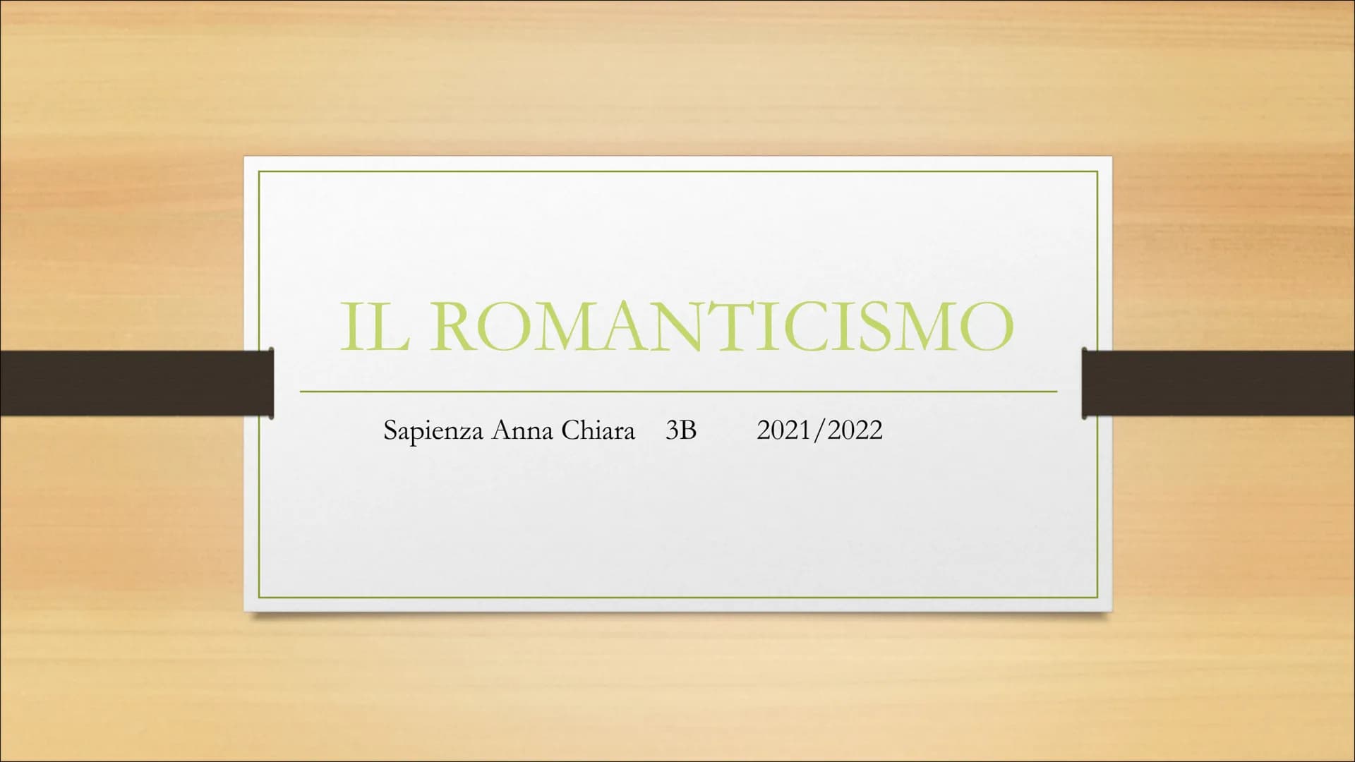 # IL ROMANTICISMO
Sapienza Anna Chiara 3B 2021/2022 Alessandro Manzoni
Manzoni nacque a Milano
nel 1785.
I suoi genitori erano
Conte Piet