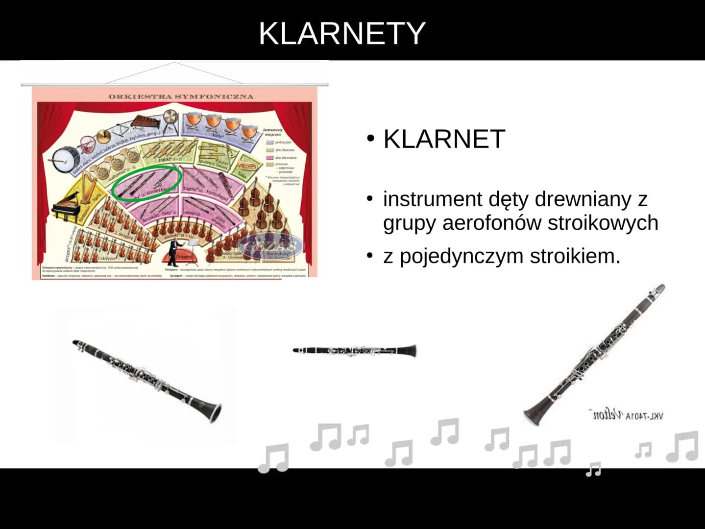 ORKIESTRA SYMFONICZNA # ORKIESTRA SYMFONICZNA
beben duży, werbel, talerze, trójkąt, ksylofon, gong...
kotly
instrumenty
muzyczne:
perkus