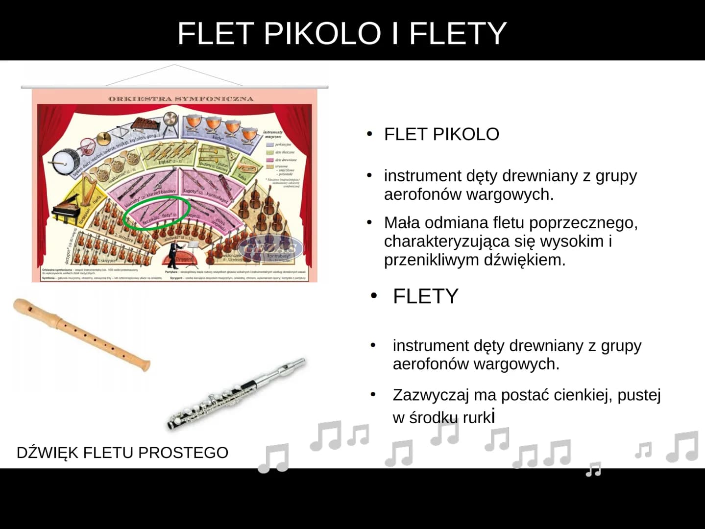 ORKIESTRA SYMFONICZNA # ORKIESTRA SYMFONICZNA
beben duży, werbel, talerze, trójkąt, ksylofon, gong...
kotly
instrumenty
muzyczne:
perkus