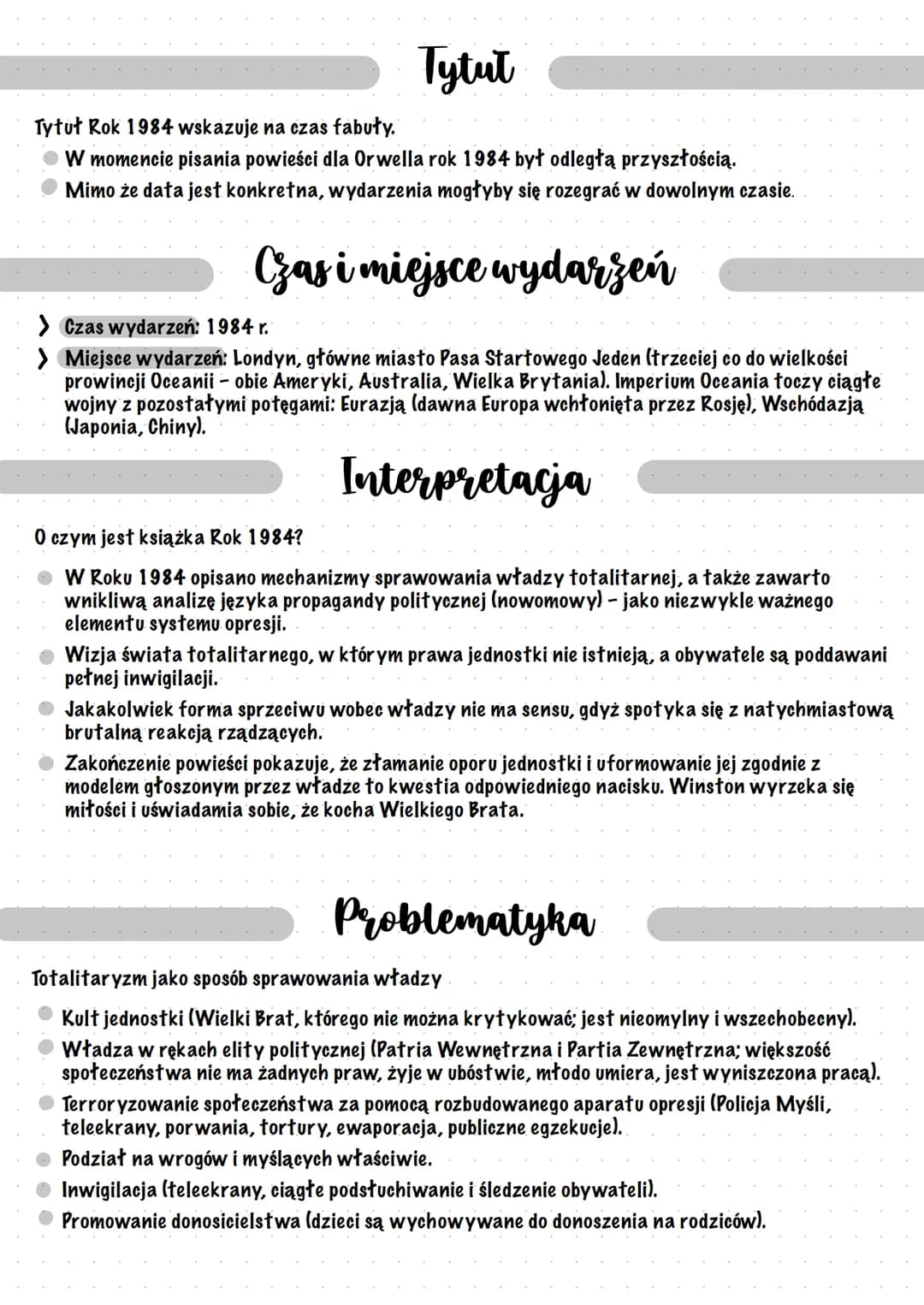 <h2>George Orwell</h2>
<p>George Orwell napisał powieść "Rok 1984" na podstawie własnych doświadczeń i refleksji. W 1936 r. walczył w hiszp