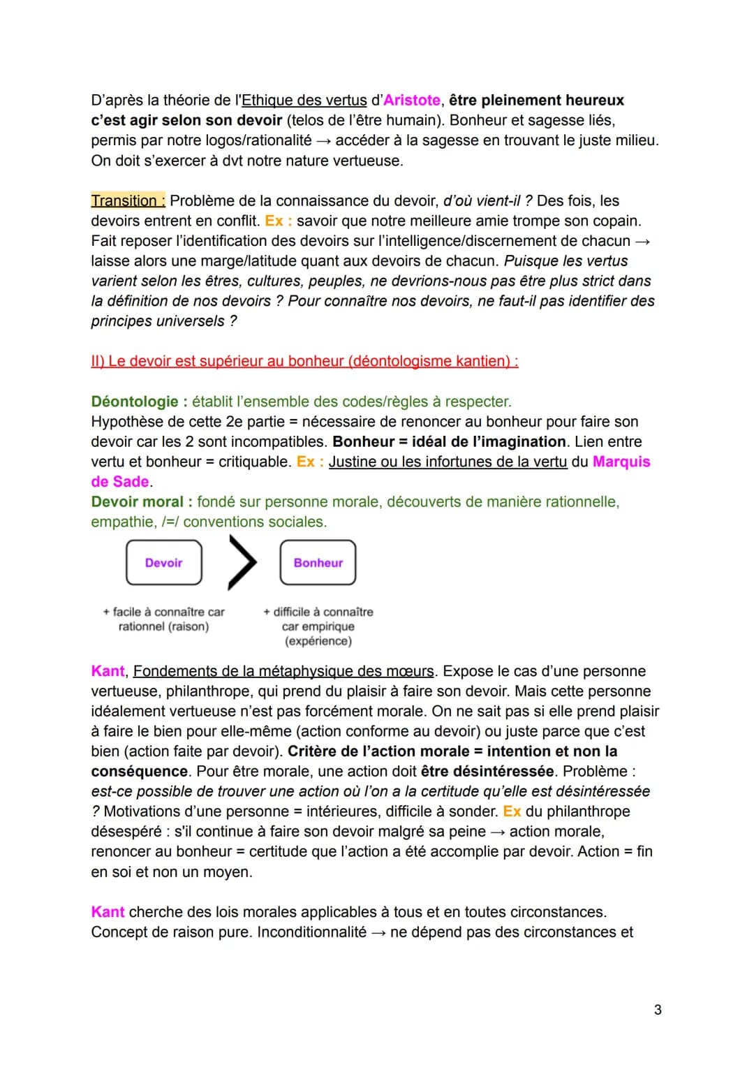 # Bonheur et Devoir :
TROUVER DES CITATIONS ET REGARDER DANS MON ANNABAC.+ YOUTUBE
FAIRE UN PLAN RÉSUMÉ (voir page 12 de mon cours).
Le d