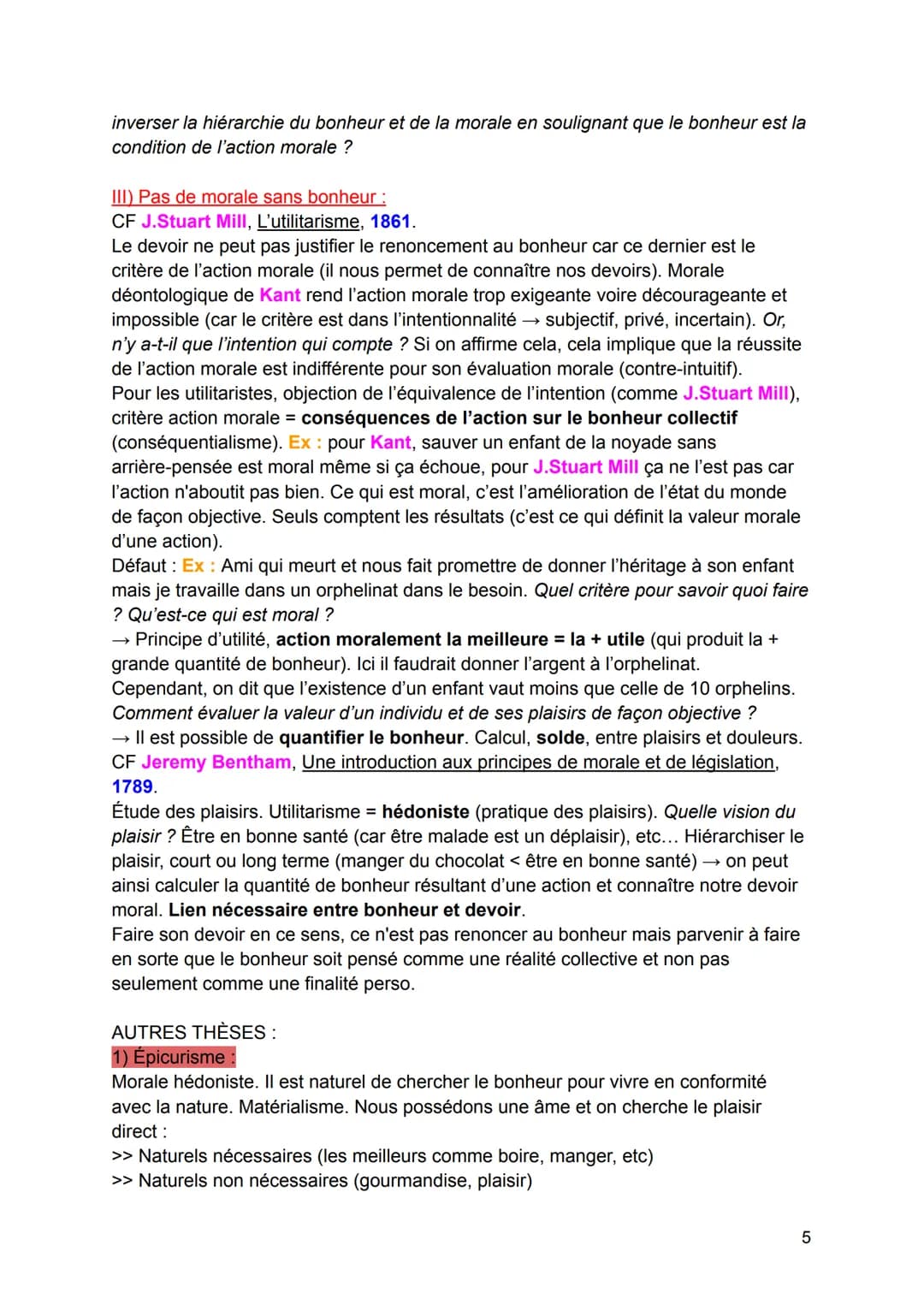 # Bonheur et Devoir :
TROUVER DES CITATIONS ET REGARDER DANS MON ANNABAC.+ YOUTUBE
FAIRE UN PLAN RÉSUMÉ (voir page 12 de mon cours).
Le d