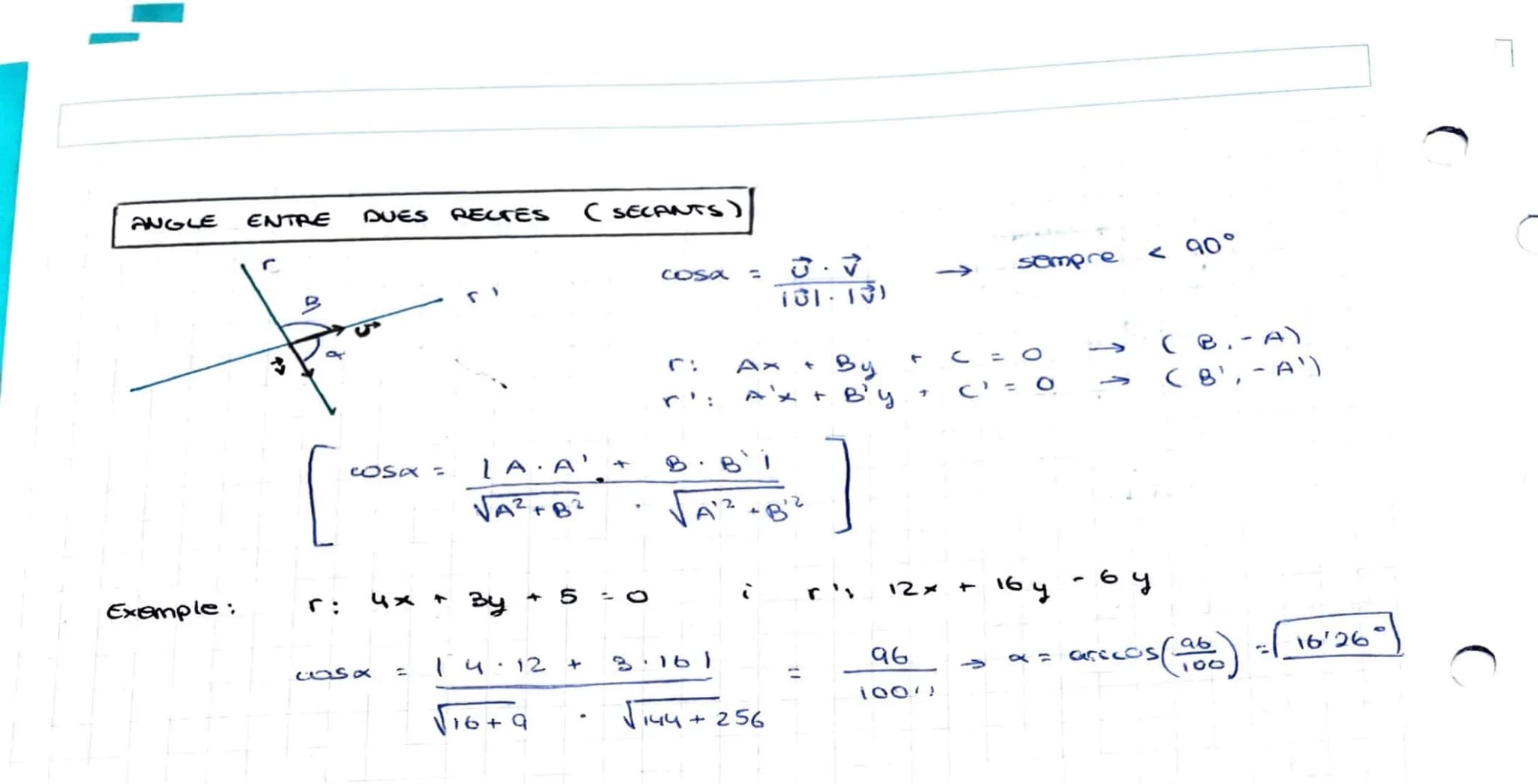 # 6 - VECTORS i GEOMETRIA
ANALÍTICA
VECTORS
Segment orientat al pla que va d'un punt A a un punt B:
AB
Mòdul: longitud
Direcció: horit