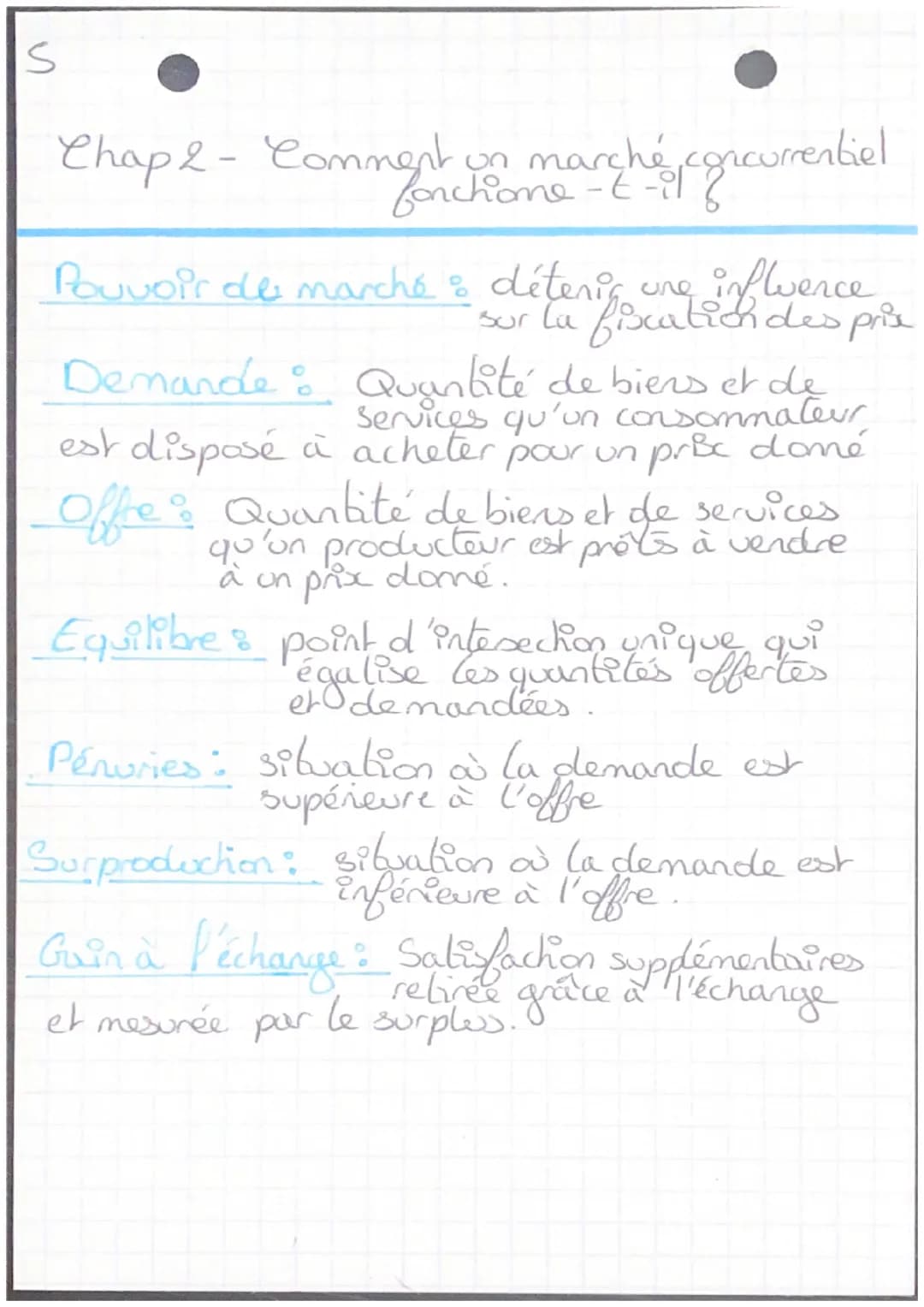 4
Chap 2 - Comment on marché,
conwrentiel fonchome-t-il?
en
Un met rapport des acters
qui souhaitent vendre et des acteurs qui
souhaitent