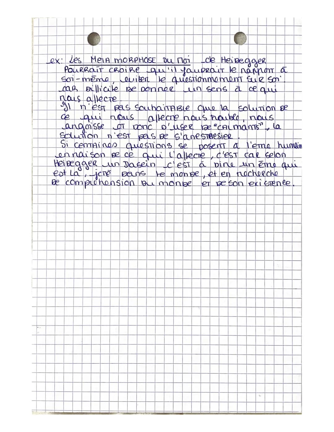HLP 1 LES METAMORPHOS ES
DU Moi
LE MOPOURRAIT ōme Definit PAR JUN SENTIMENT ET
une connaissance du sujet PAR lui même. auquel
il ACCEDE PAR