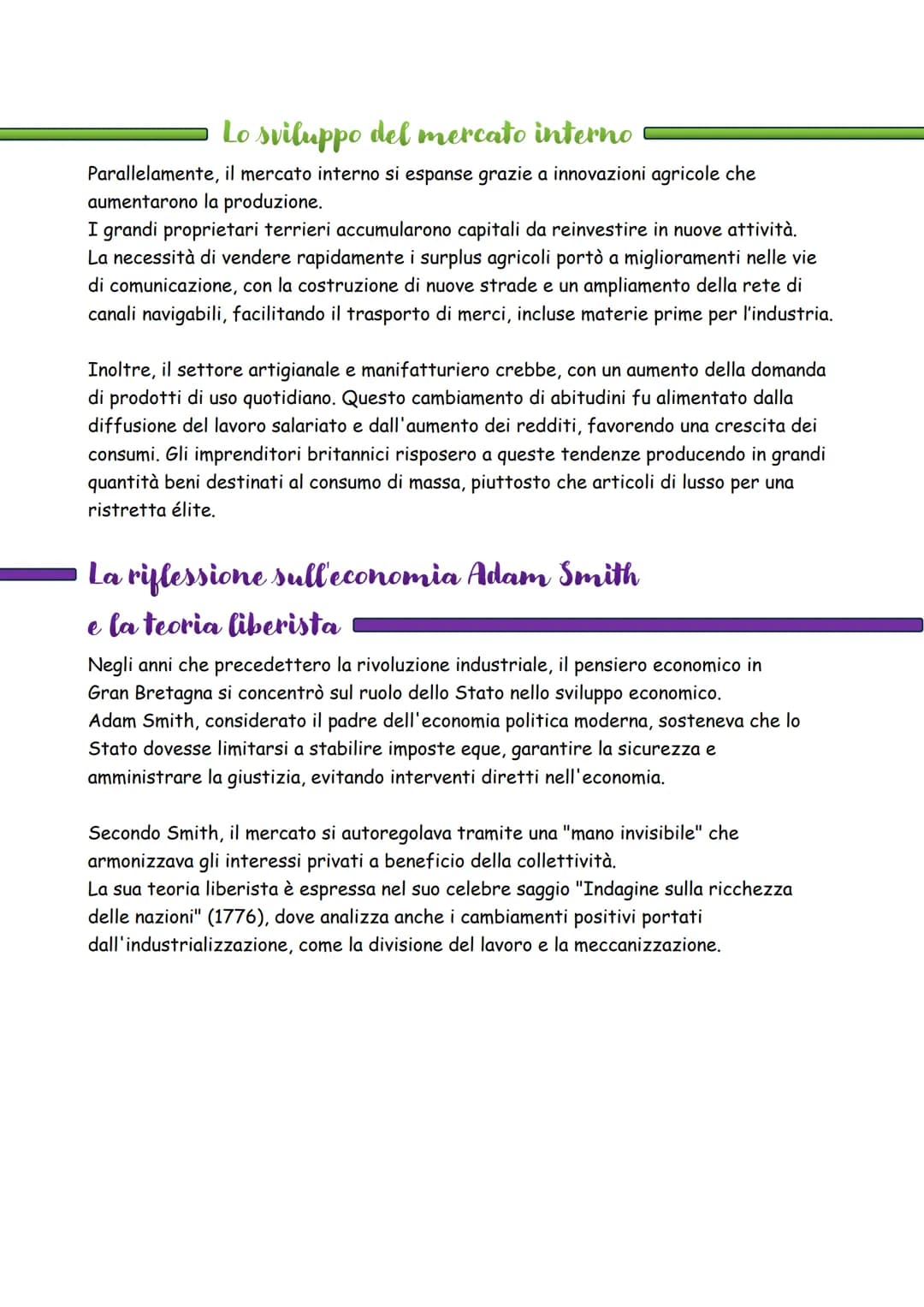 # Una rivoluzione non improvisa ma irreversibile
La "rivoluzione industriale" ebbe inizio in Gran Bretagna negli ultimi decenni del
Settece
