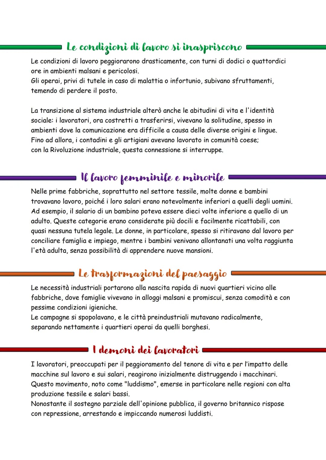 # Una rivoluzione non improvisa ma irreversibile
La "rivoluzione industriale" ebbe inizio in Gran Bretagna negli ultimi decenni del
Settece