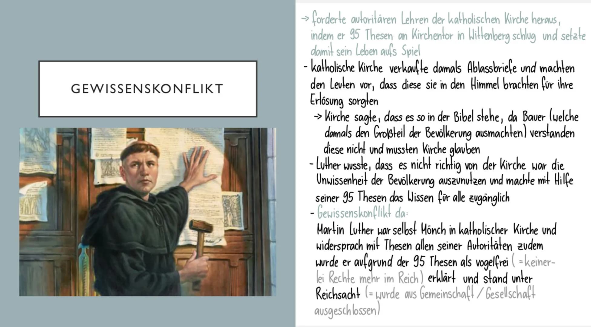 <p>Martin Luther wurde am 10.11.1483 in Eisleben geboren und verstarb am 18.02.1546 ebenfalls in Eisleben. Er war der Urheber der Reformati
