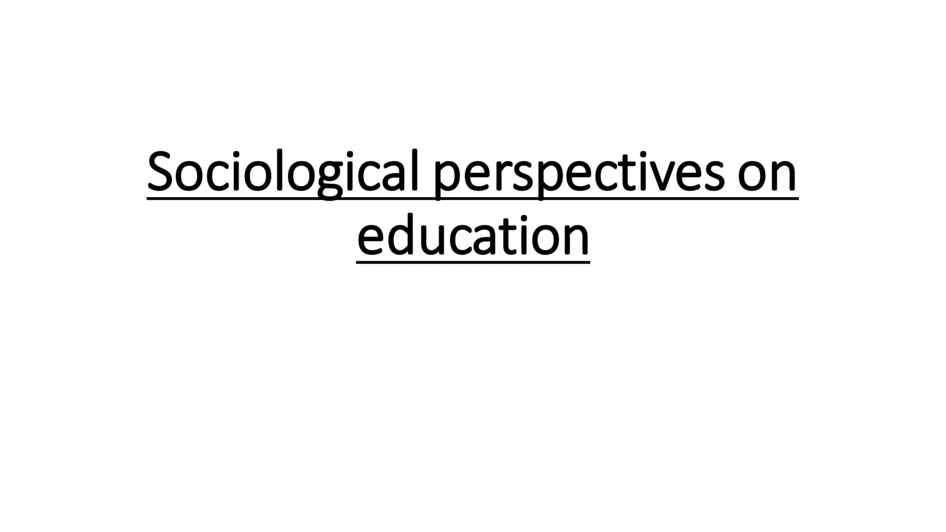 Education- full topic revision # Sociological perspectives on
## education # Durkheim- Solidarity and skills
Solidarity-
* Is necessary
