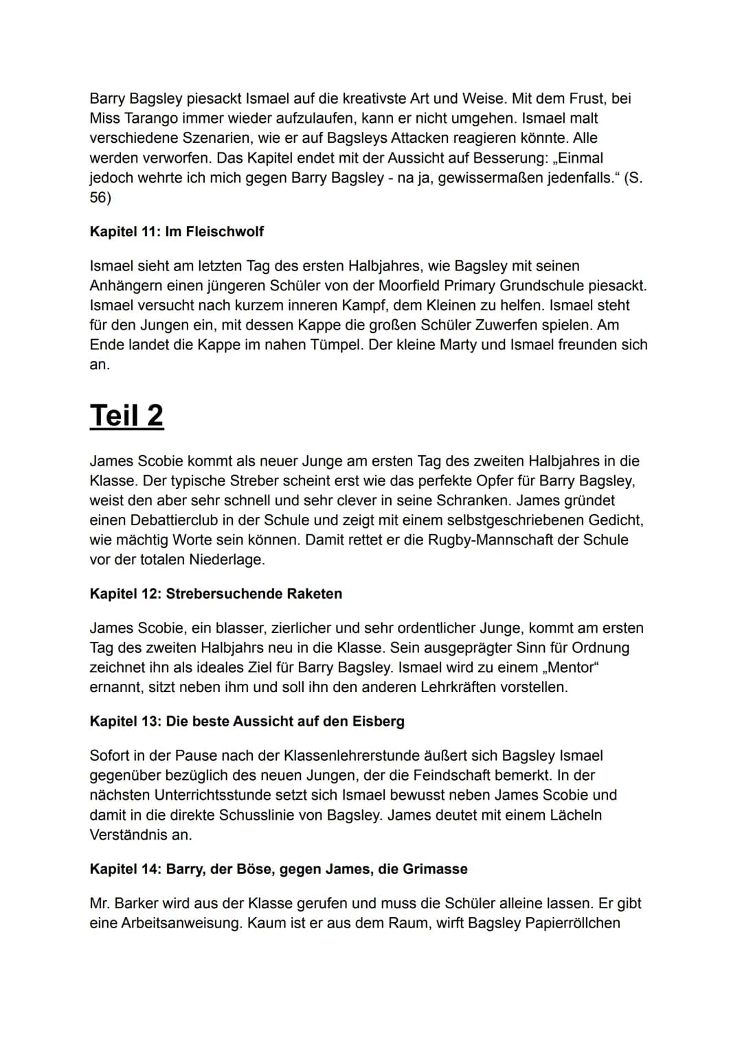 # Nennt mich nicht Ismael
Inhaltsangabe/Zusammenfassung
2006 erschien der Jugendroman „Don't Call Me Ishmael!" des australischen Autors
Mi