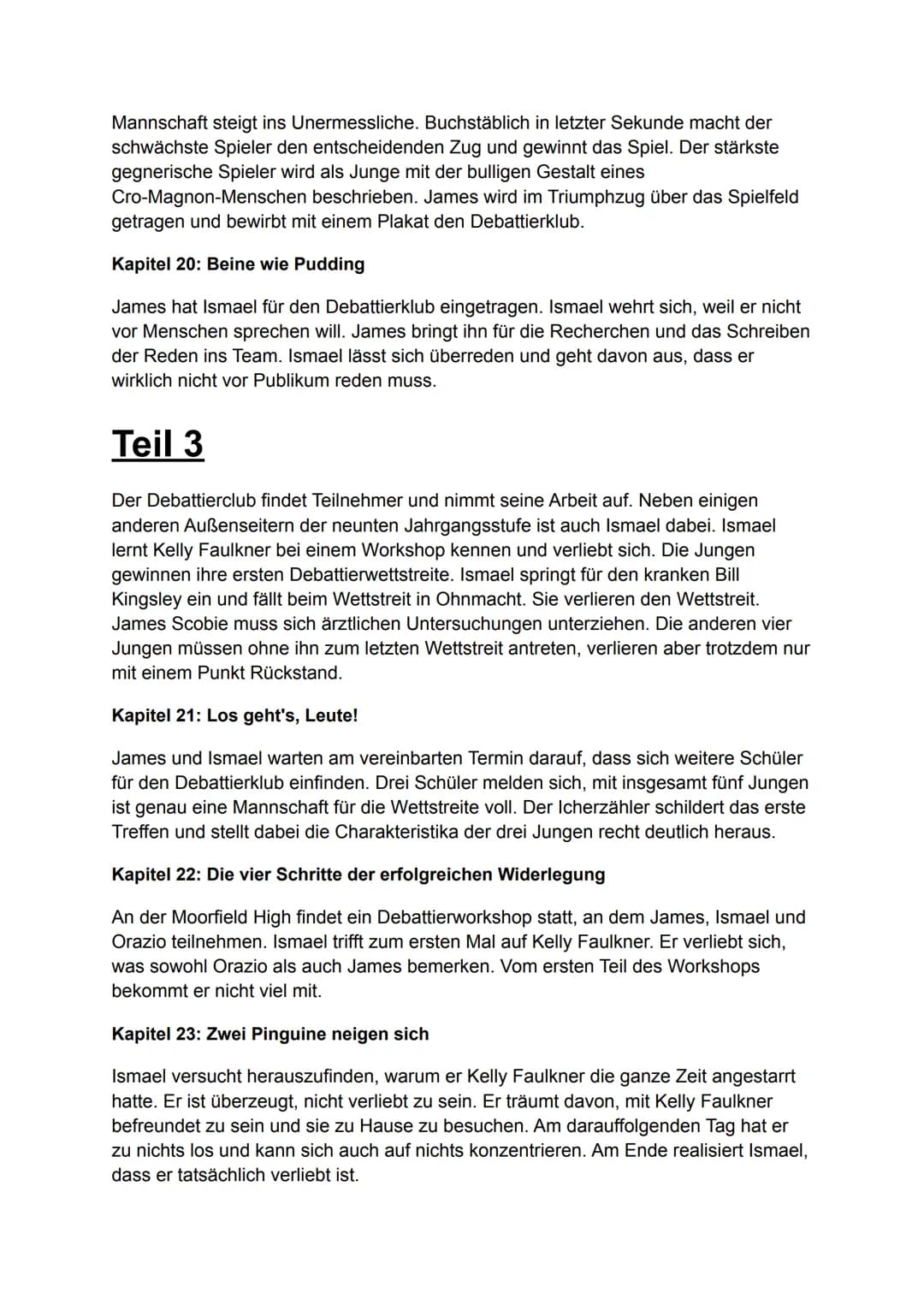 # Nennt mich nicht Ismael
Inhaltsangabe/Zusammenfassung
2006 erschien der Jugendroman „Don't Call Me Ishmael!" des australischen Autors
Mi