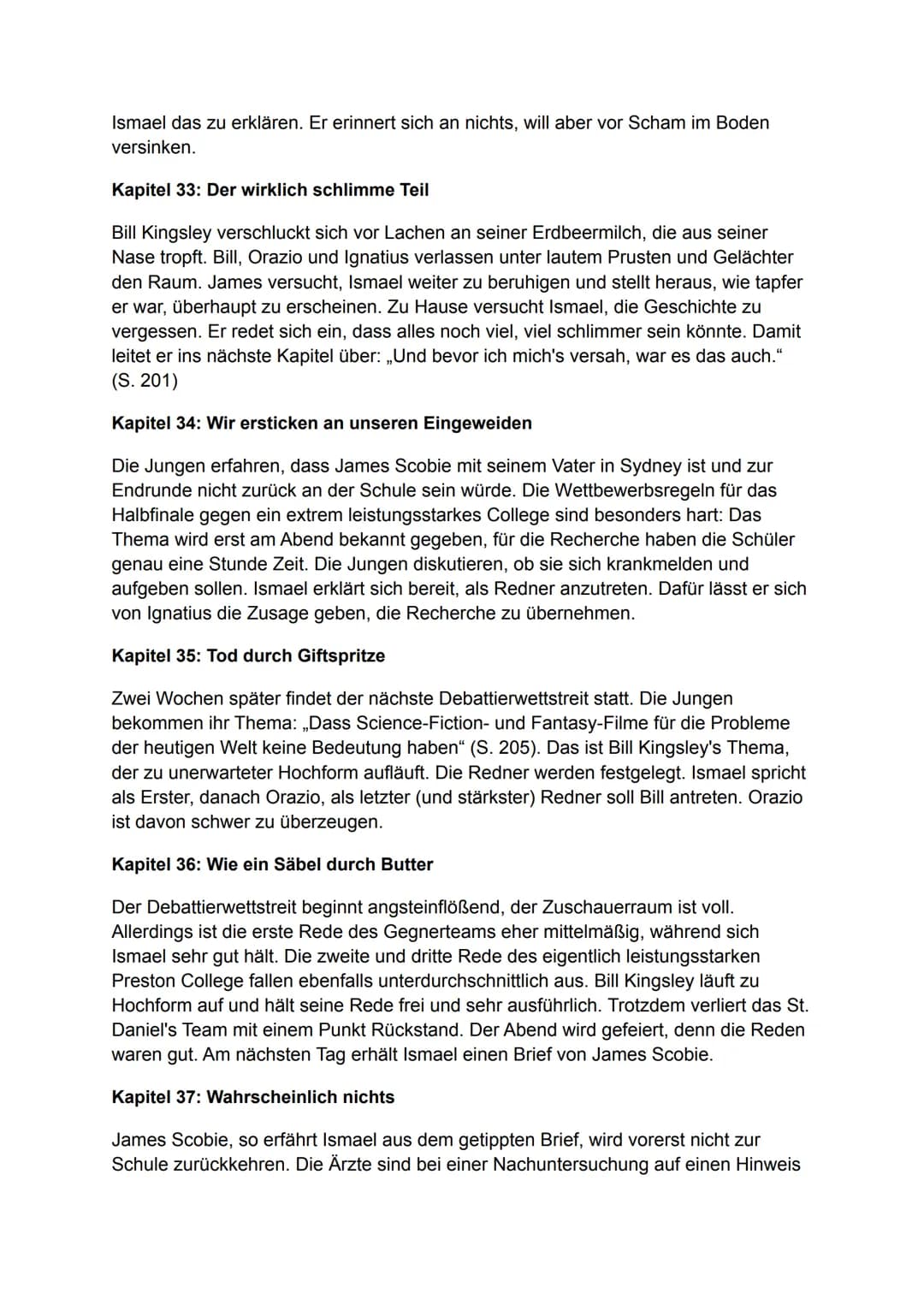 # Nennt mich nicht Ismael
Inhaltsangabe/Zusammenfassung
2006 erschien der Jugendroman „Don't Call Me Ishmael!" des australischen Autors
Mi