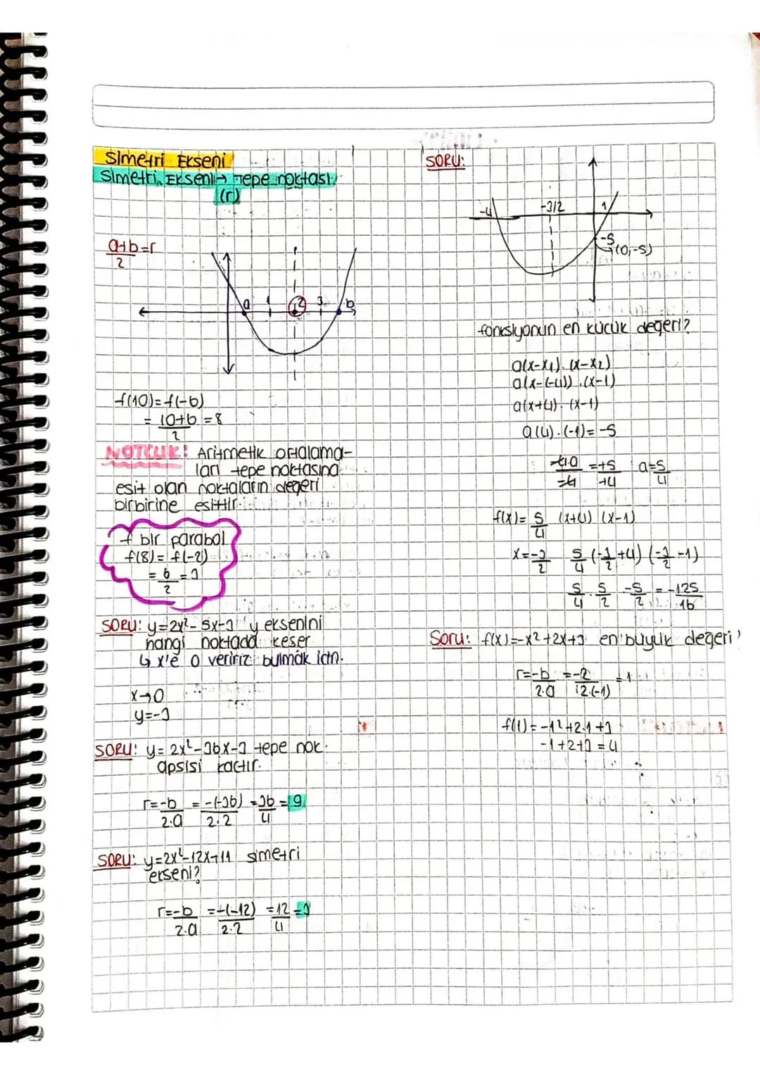 119 120
PARABOL
f(x)=ax+bxНС
(K)
aso Tepe nortası
←
en kucuk değer
T(K)
осо тере поrtası
r=-b
20
en buyuk değer
f(r)=k
- f(x)=x²-6x