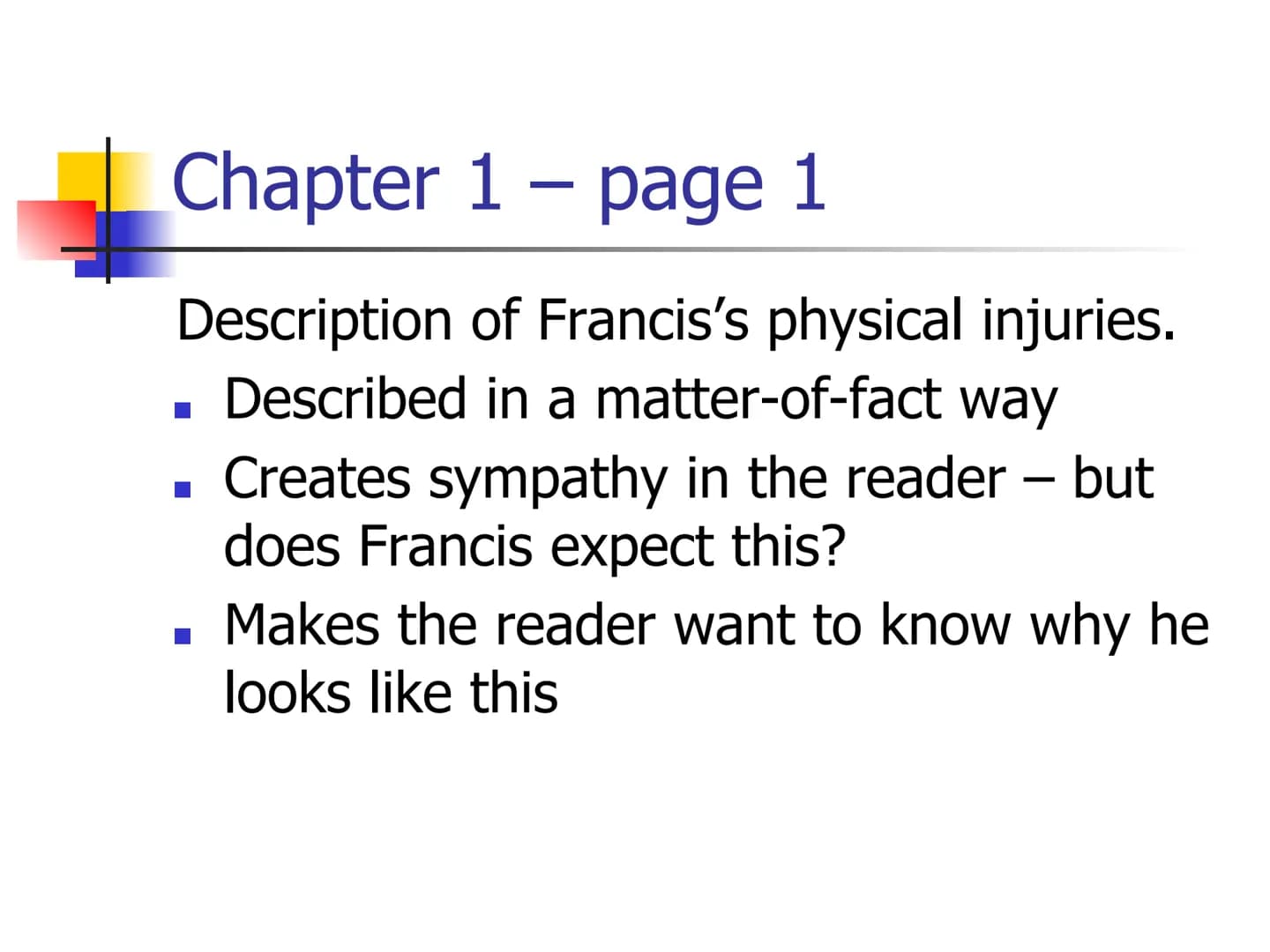 # Heroes – Robert Cormier
Key Quotations # Chapter 1 - page 1
"My name is Francis Joseph Cassavant
and I have just returned to Frenchtown