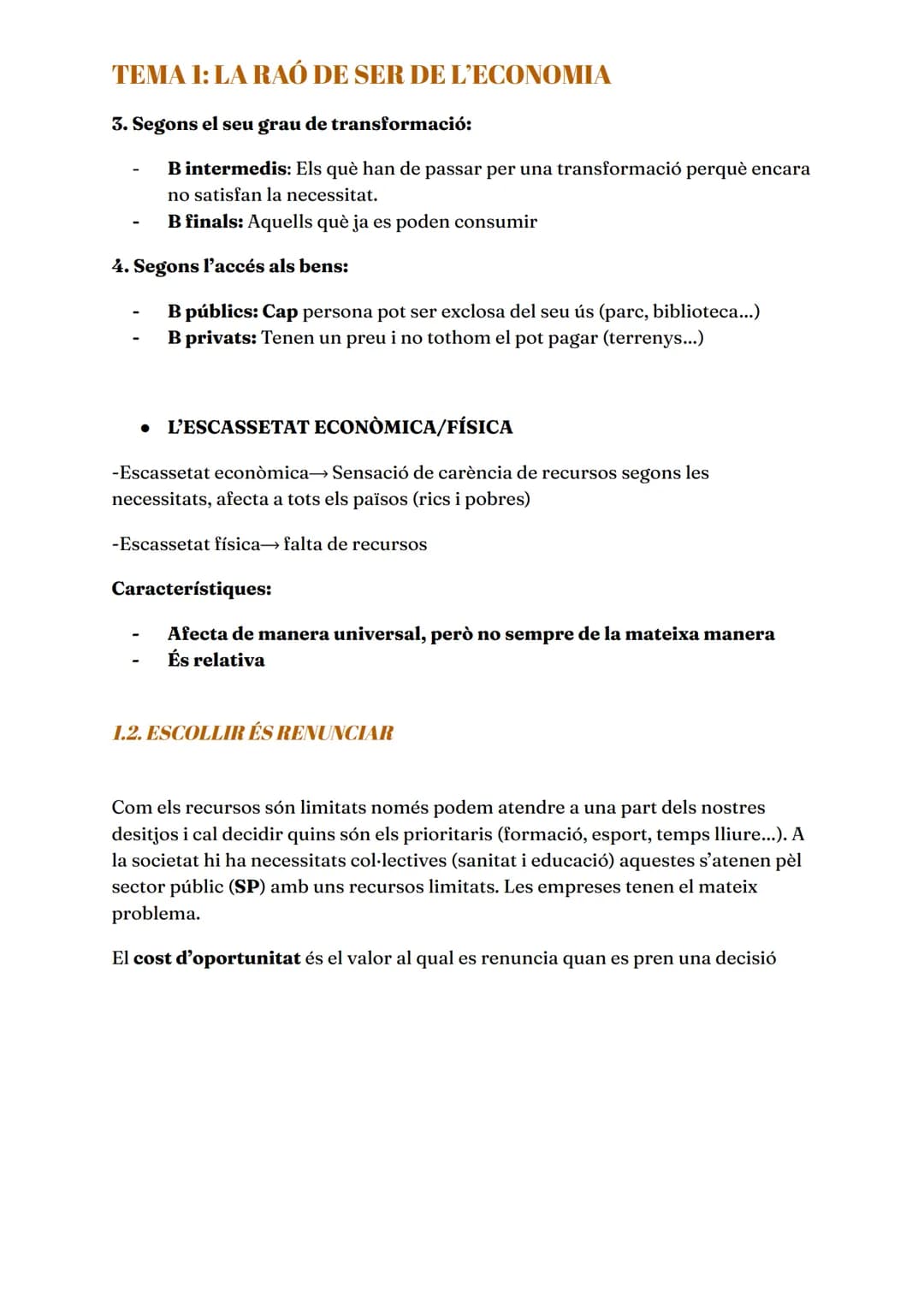 # TEMA 1: LA RAÓ DE SER DE L'ECONOMIA
## 1.1. QUÈ ÉS L'ECONOMIA?
L'economia és la ciència què s'ocupa en com s'administren i s'aprofiten u