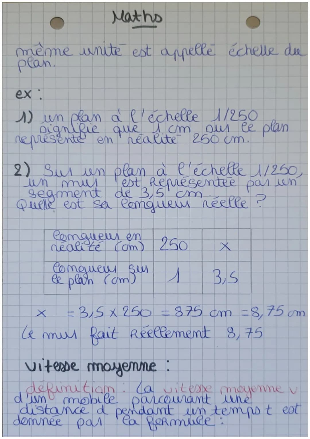 # Maths
De finition
Deux grandeurs somt
Proportionnelles ai, quand on
nultiplie e'une pas un membre
I authe est multiplice par le mêmé
mom