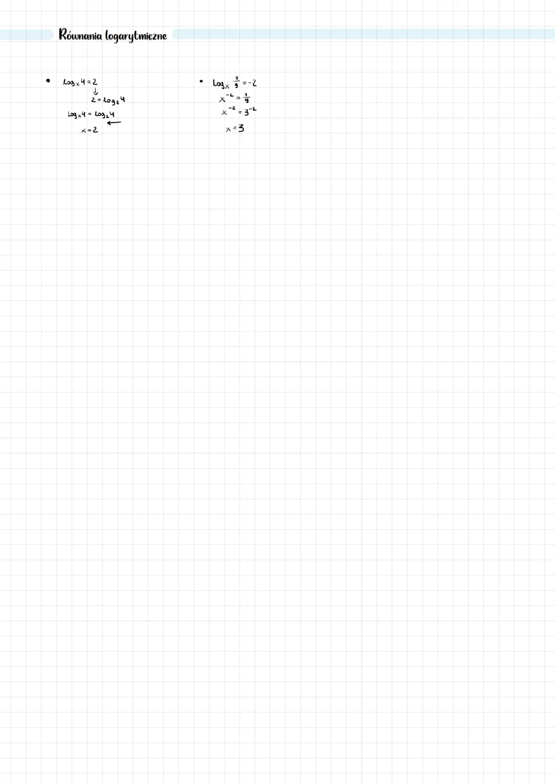 # FUNKCJA LOGARYTMICZNA
Definicja
* $log_a b = c \rightarrow a^c = b a > 0, a \neq 1 , b > 0$
* wykresy funkcji logarytmicznej:
1)