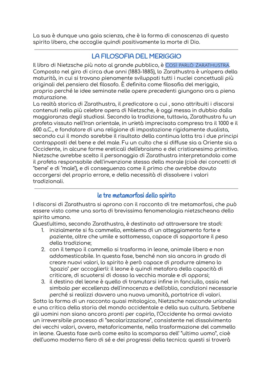 # Friedrich Nietzsche
le fasi del pensiero e della produzione
La produzione di Nietzsche viene divisa in 4 periodi contraddistinti da dei