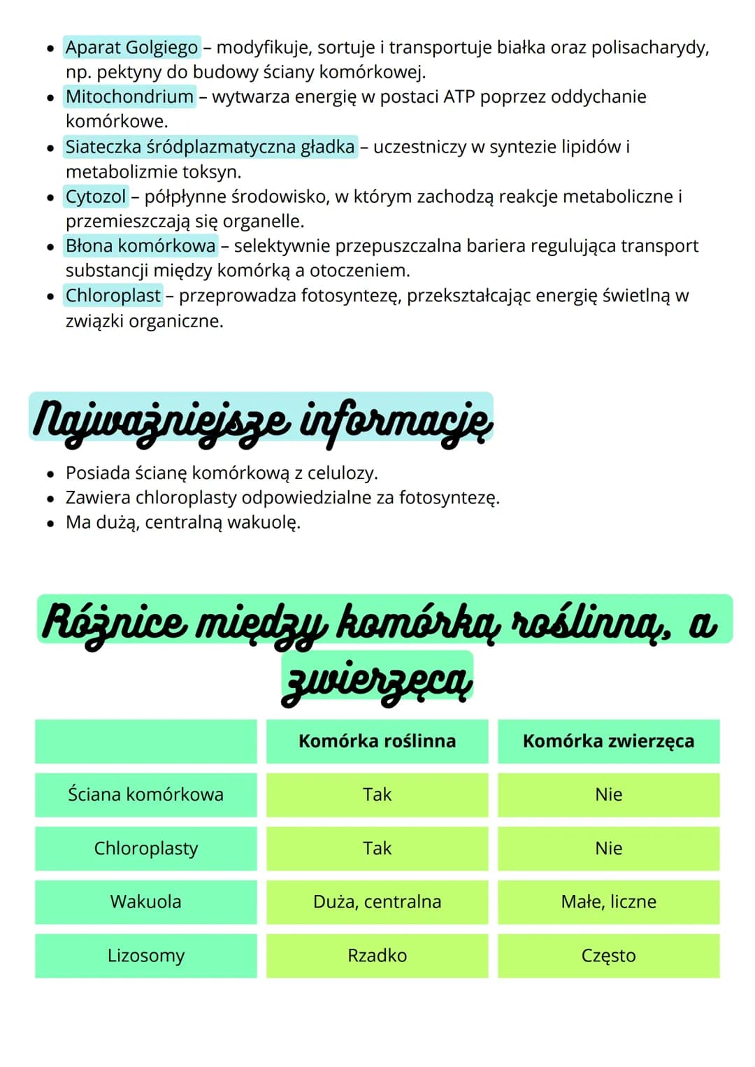 # Budowa i funkcja komórki. Rodzaje
komórek
## Komórki
### prokariotyczne eukariotyczne
* nie mają jądra komórkowego
* komórki m.in.