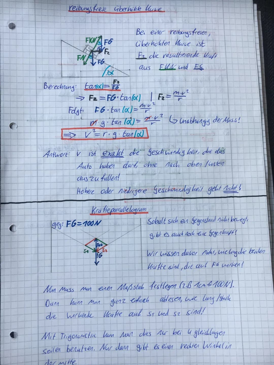 FH
FNAFN
FHFG
Schiefe Ebene
Wenn sich ein Körper aut
einer Schieten Ebene nach
unten Bewegt, dan ist die
Gewichts hraft EG che resultierend
