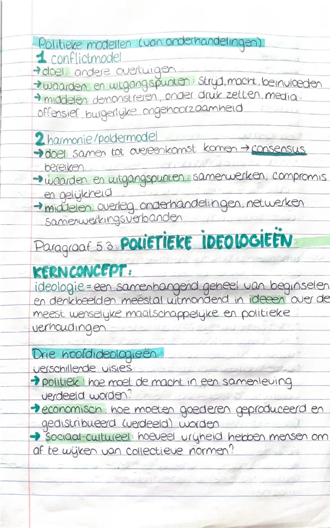 HOOFDSTUK 5
Paragraaf 5.1: staatsvorming
KERNCONCEPT:
Staatsvorming = de institutionalisering van politieke
macht tot een staat
→macht: verm