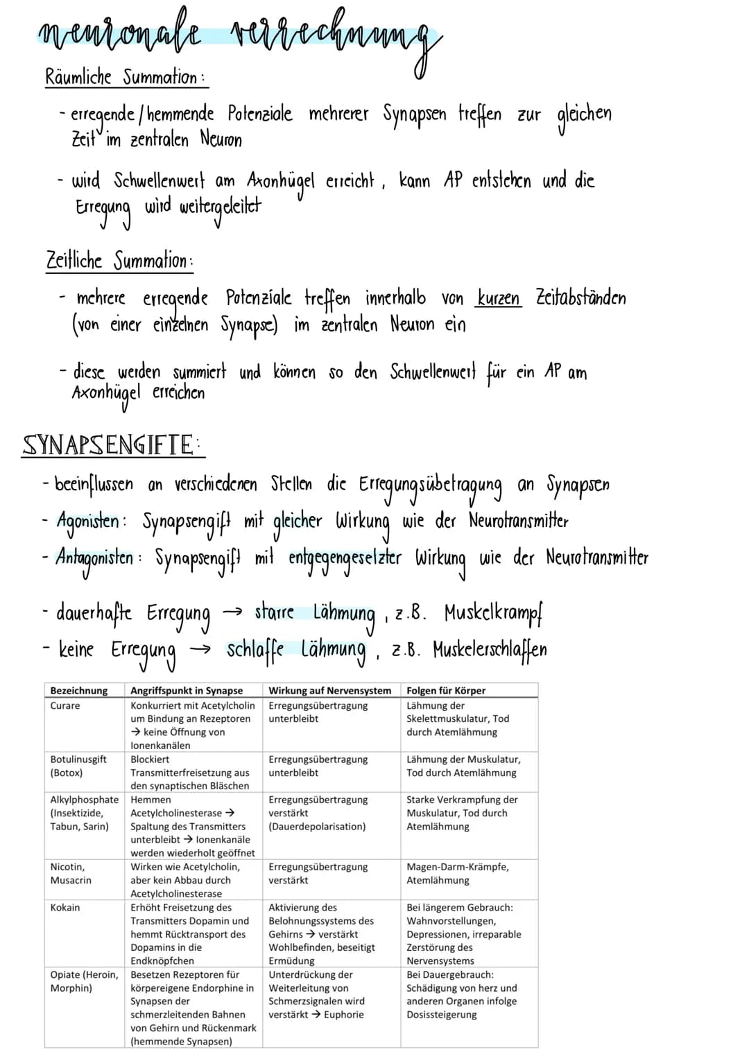 # neurologie
BAV & FUNKTION VON NERVENZELLEN:
- Dendriten: Informationsaufnahme + Weiterleitung
von Nervenimpulsen
- Endknöpfchen: Info