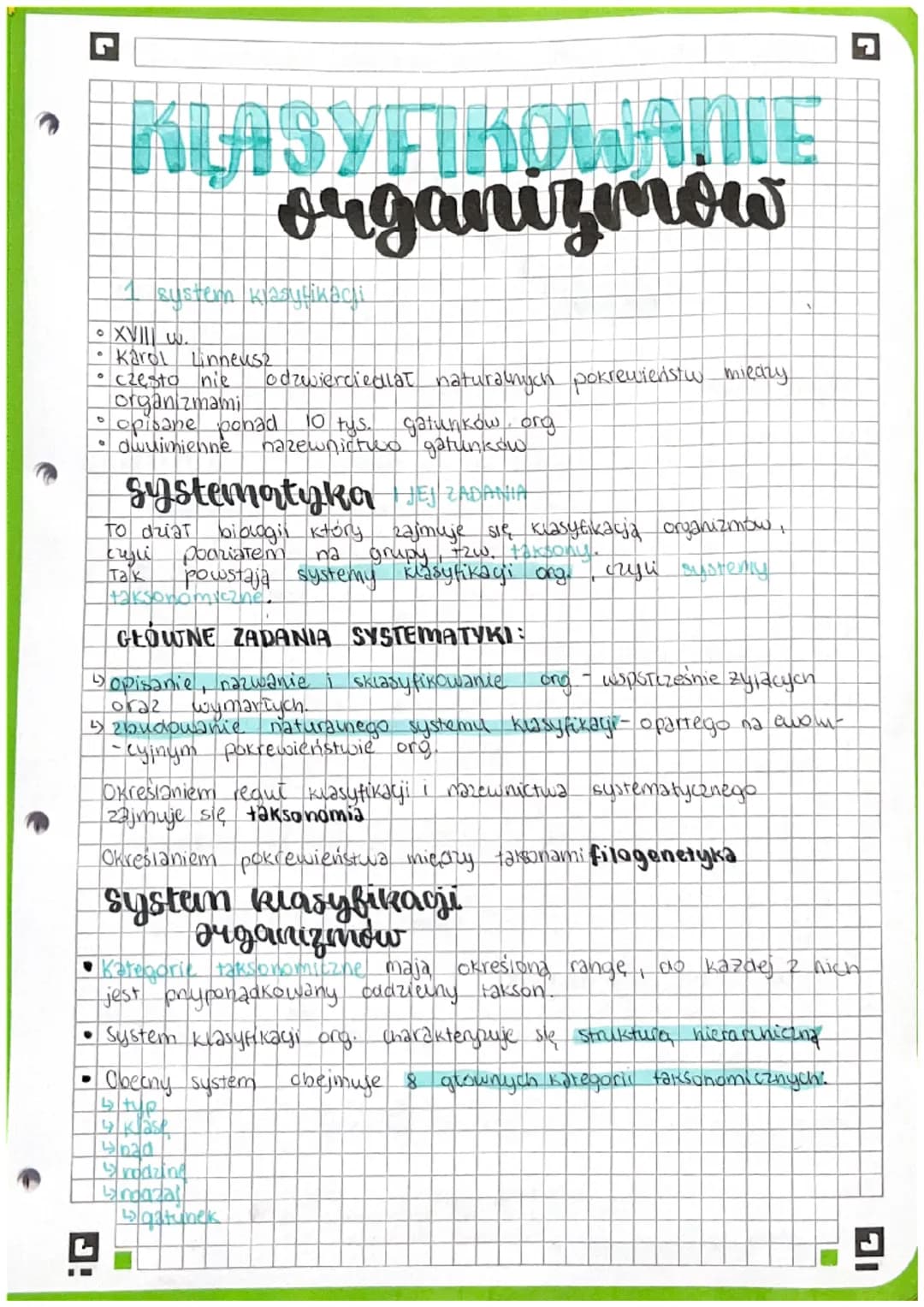 # KLASYFIKOWANIE
organizmow
1 sustem kasulikaci
* XVIII w.
* Karol Linneusz
* często nie odzwierciedlat naturalnych pokrewieństw mię