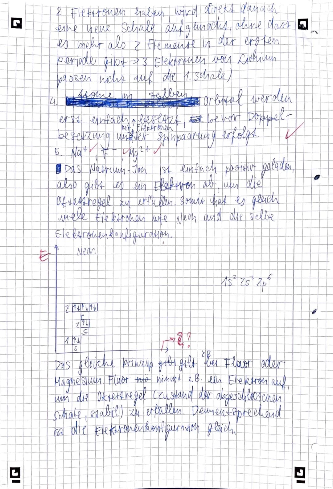 11 Klasse
LK 30 Minuten
Variante 2
14P
gesamt: 25 Punkte
Atommodell, Quantenzahlen, Elektronenkonfiguration, Kästchenschema
1. Geben Sie