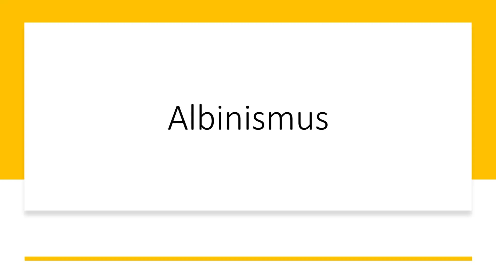 Albinismus # Inhaltsverzeichnis
* Was ist Albinismus?
* Symptome und Beschwerden
* Genetische Ursachen / Erbgang
* Unterschiedliche