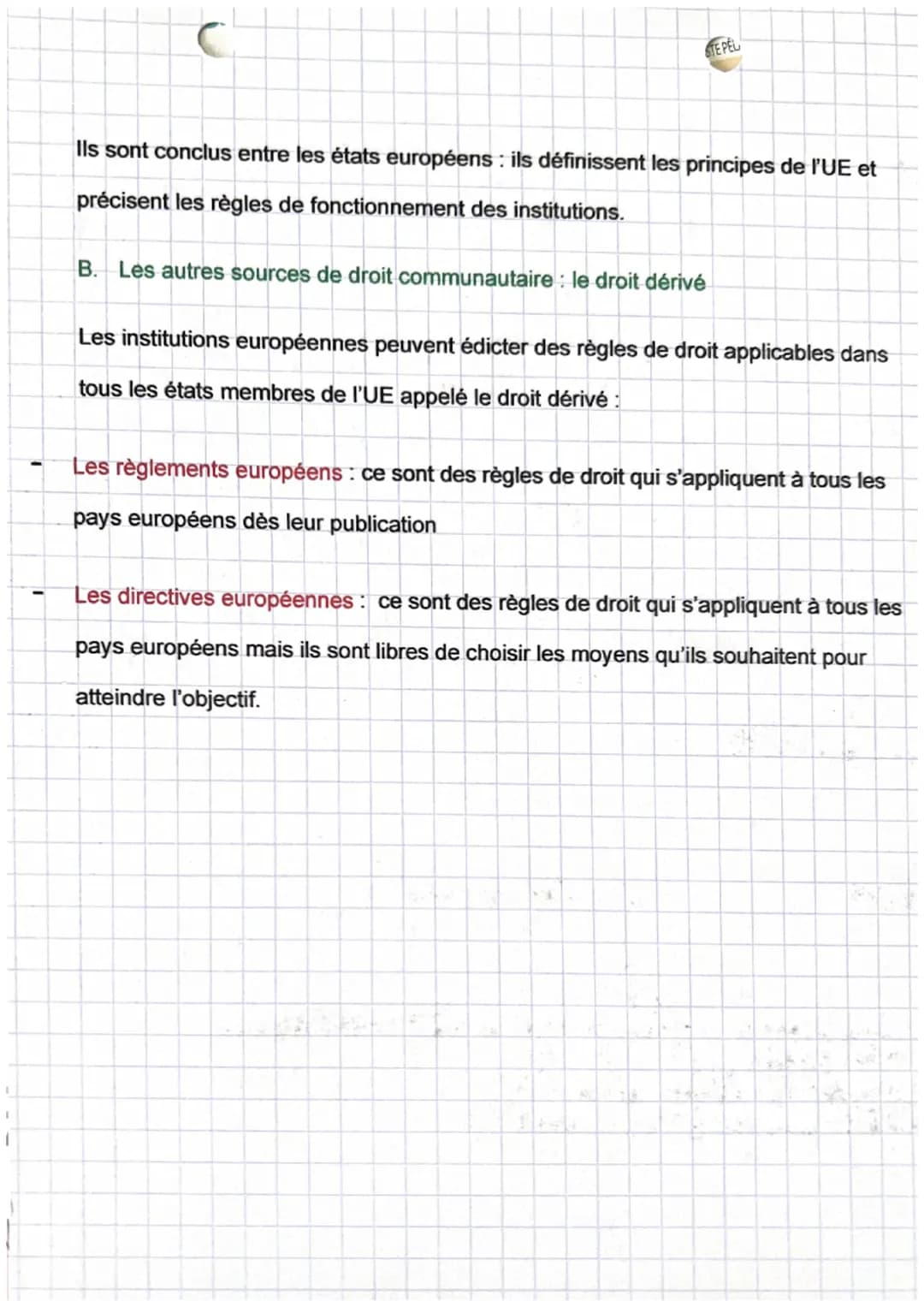 # droit
Chapitre 3
Chapitre 3 : les sources du droit
Les modes de création des règles de droit qui sont divers : elles sont généralement
é