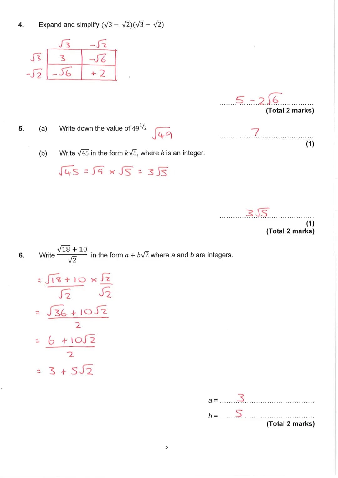 <h2>Exam Dates:</h2>
<h2>Worked Solutions</h2>
<h3>Contents</h3>
<ul>
<li>Surds</li>
<li>Algebraic Proofs</li>
<li>Algebra</li>
<li>Transfo