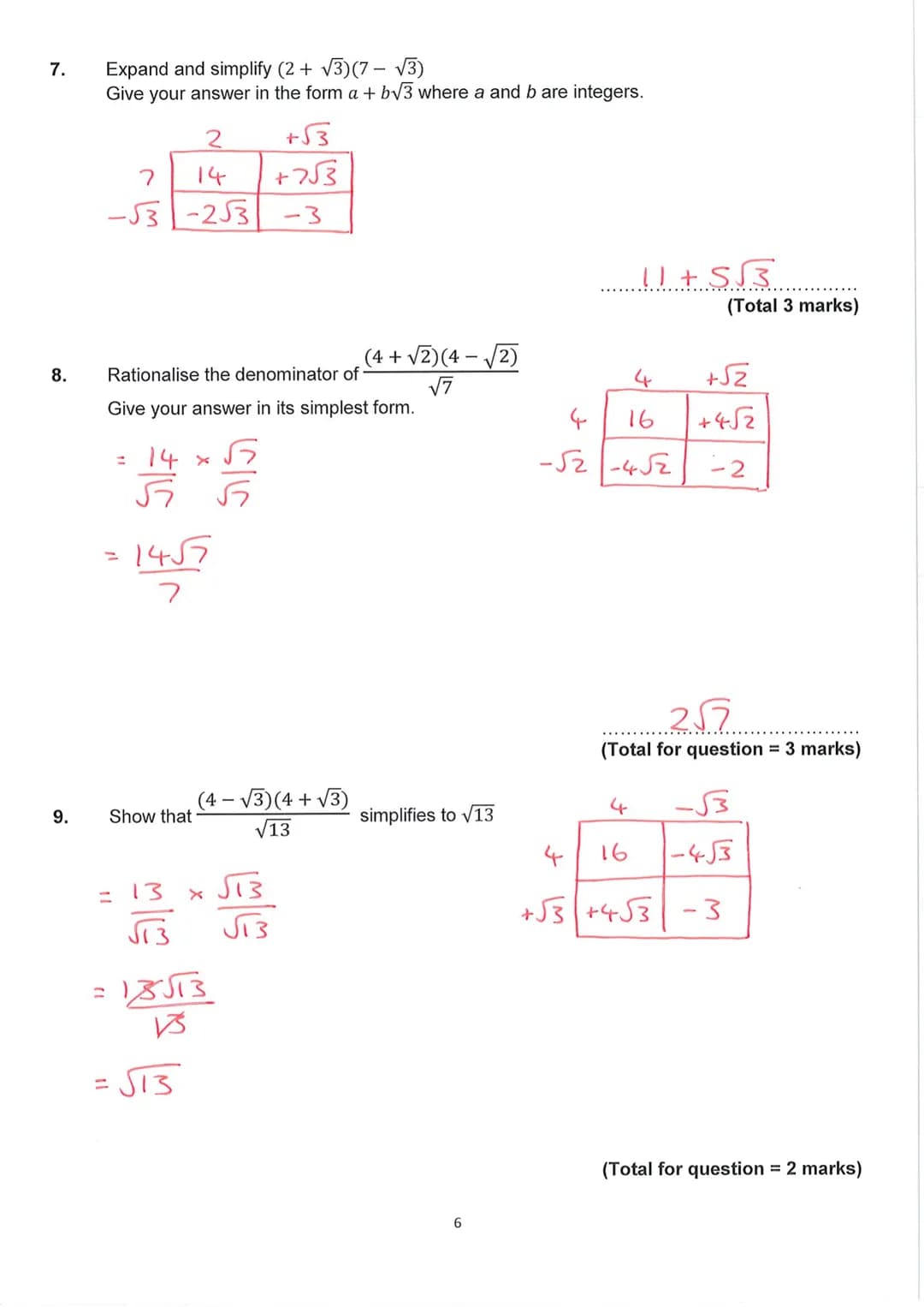 <h2>Exam Dates:</h2>
<h2>Worked Solutions</h2>
<h3>Contents</h3>
<ul>
<li>Surds</li>
<li>Algebraic Proofs</li>
<li>Algebra</li>
<li>Transfo