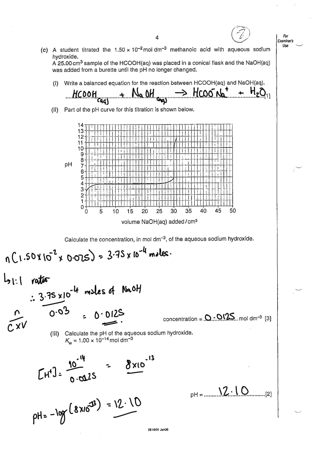 Completed
A Level Chemistry Year 2
Past Paper Question Booklet
Updated for 2016-17 teaching
Mi
Name
Date set
Date due
Topic 27B Acids,
