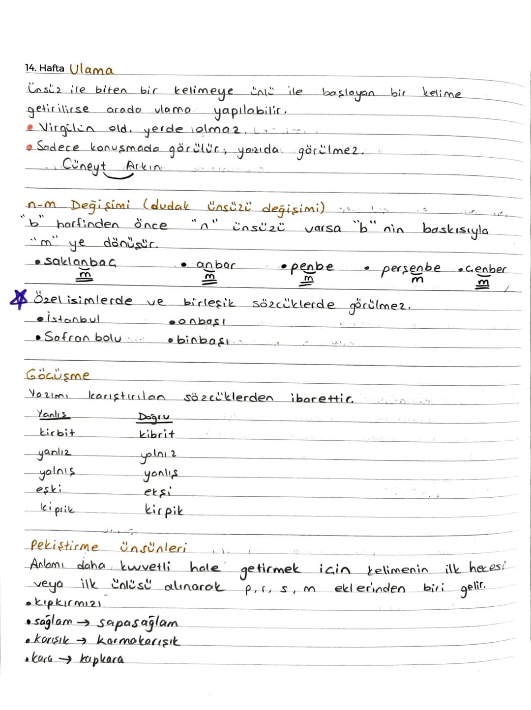 14. Hafta Unsüzlerle ilgili Ses Olayları
| Ünsüzler | Süreksiz. | sürekli |
| ----------- | ----------- | ----------- |
| Sert | P, G, t, k