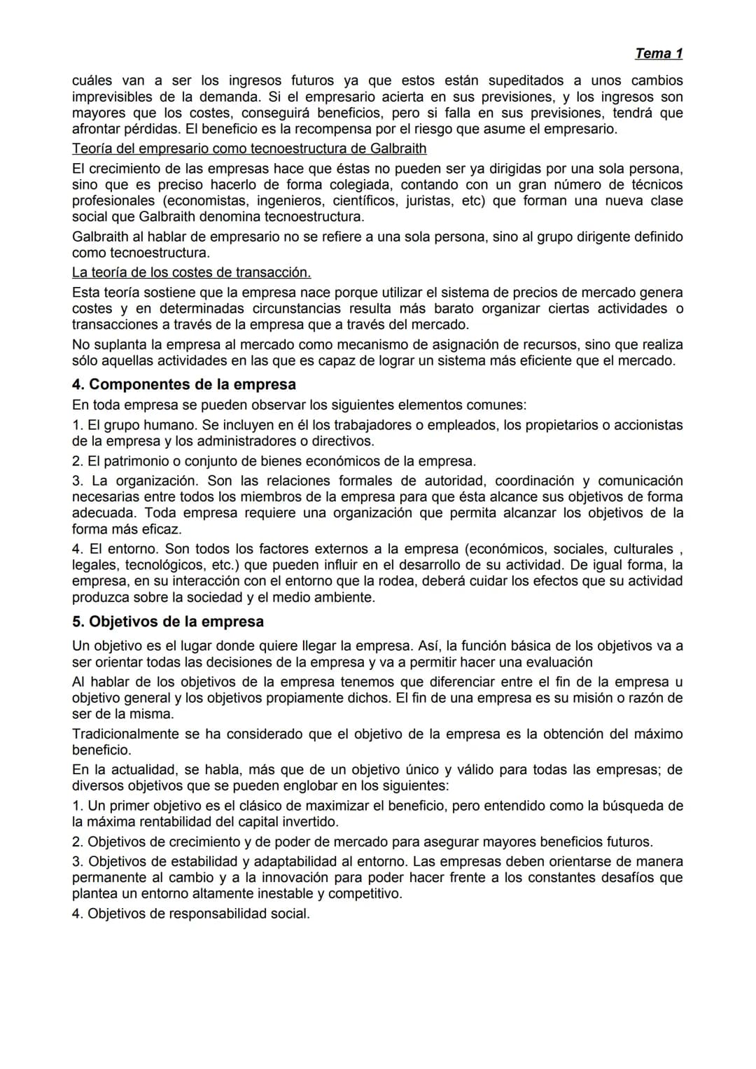 # Tema 1
# LA EMPRESA Y EL EMPRESARIO
1. Definición de empresa.
Podemos decir que una empresa es un conjunto organizado de factores de pr