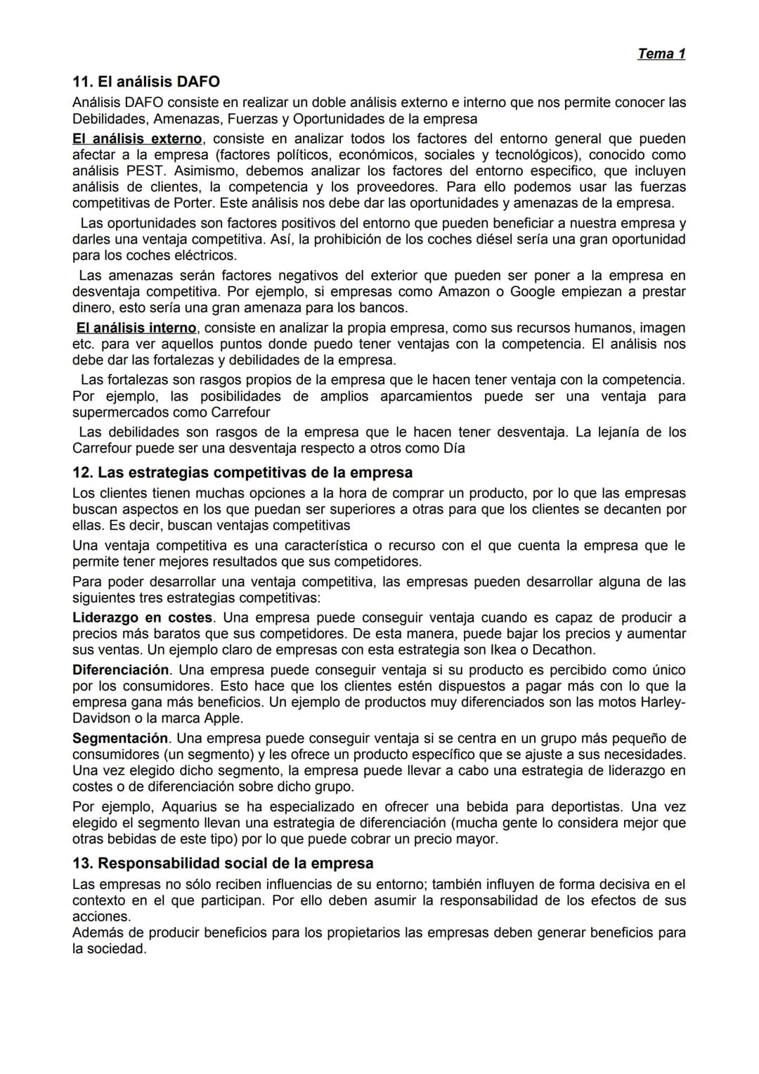 # Tema 1
# LA EMPRESA Y EL EMPRESARIO
1. Definición de empresa.
Podemos decir que una empresa es un conjunto organizado de factores de pr