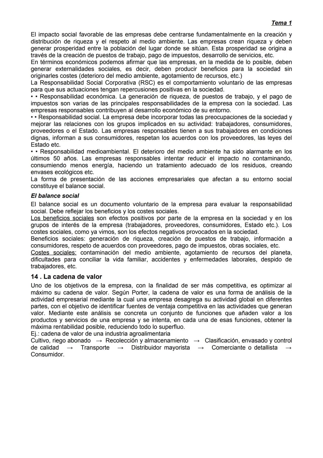 # Tema 1
# LA EMPRESA Y EL EMPRESARIO
1. Definición de empresa.
Podemos decir que una empresa es un conjunto organizado de factores de pr