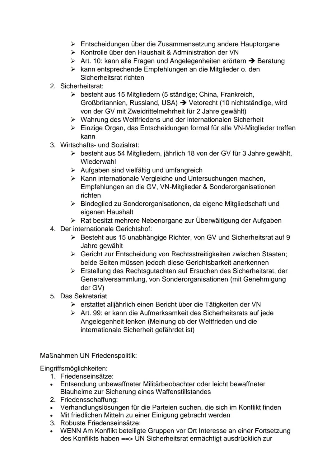 Inhaltsfeld 7: Globale Strukturen und Prozesse:
1. Internationale Friedens- und Sicherheitspolitik:
Sicherheitsbegriff:
Nicht nur Abwesenh