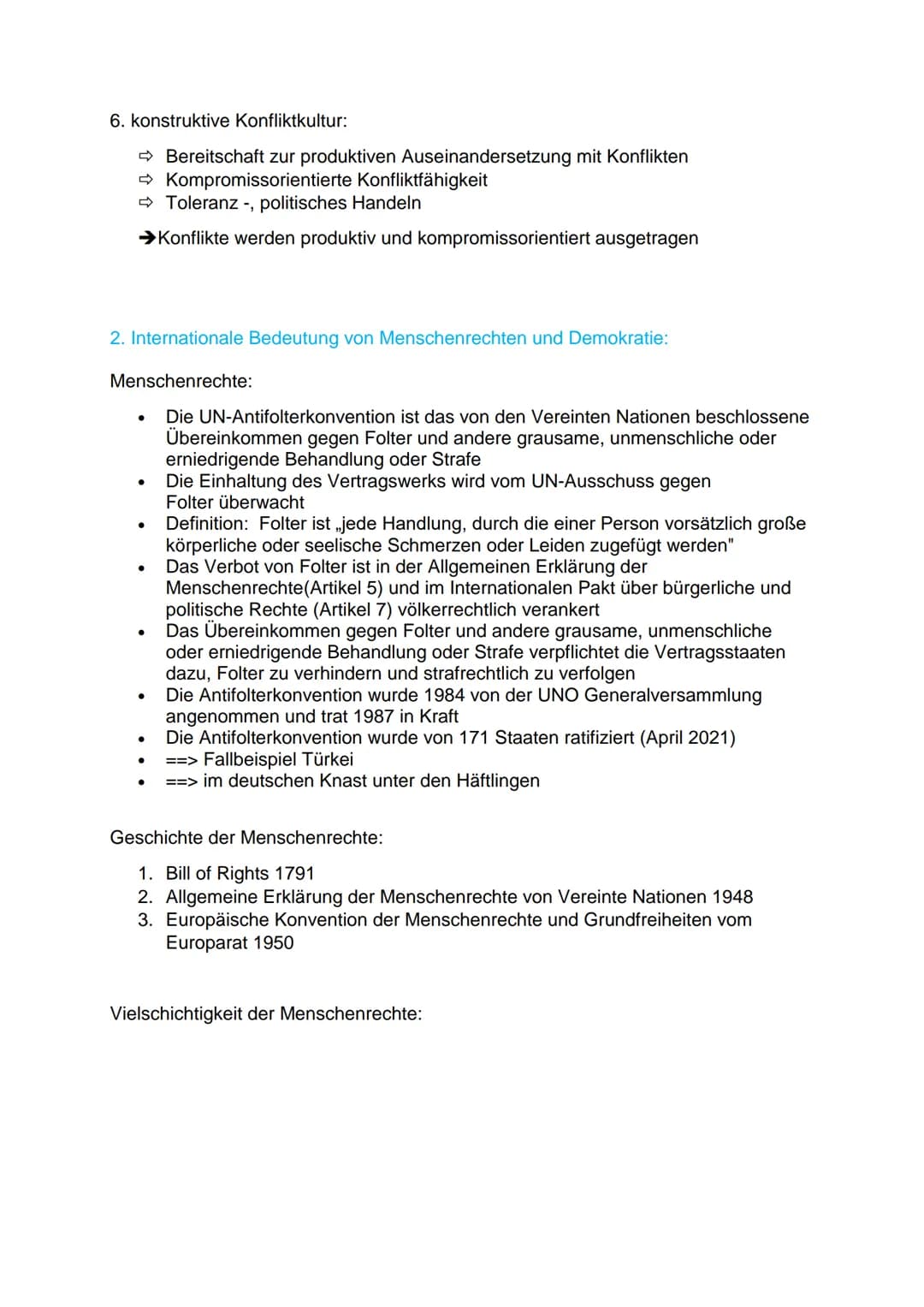 Inhaltsfeld 7: Globale Strukturen und Prozesse:
1. Internationale Friedens- und Sicherheitspolitik:
Sicherheitsbegriff:
Nicht nur Abwesenh