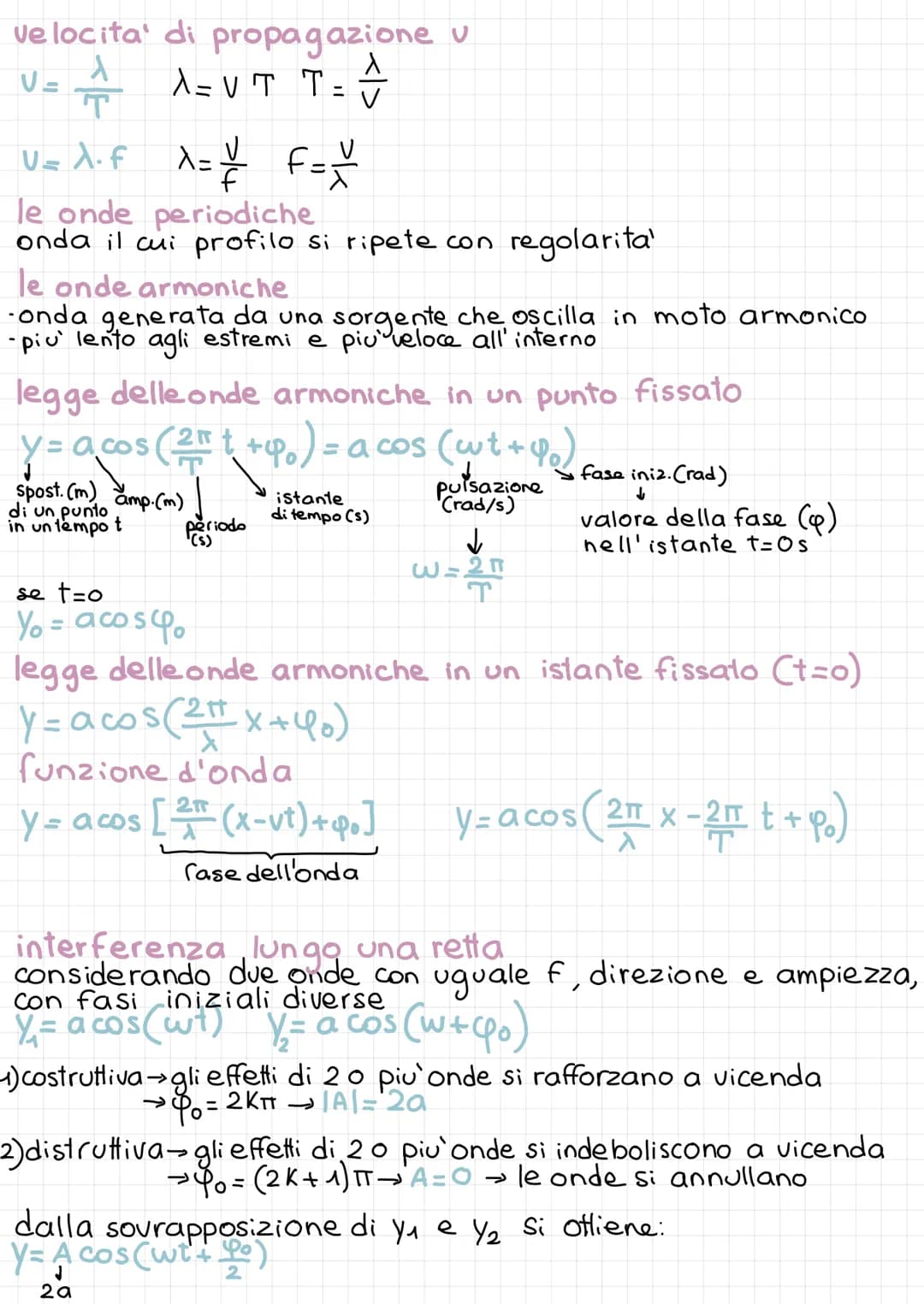 # CAPITOLO 14 le onde
perturbazioni che si propagano trasportando energia e quantità di moto,
ma non materia
1) meccaniche
necessitano di u